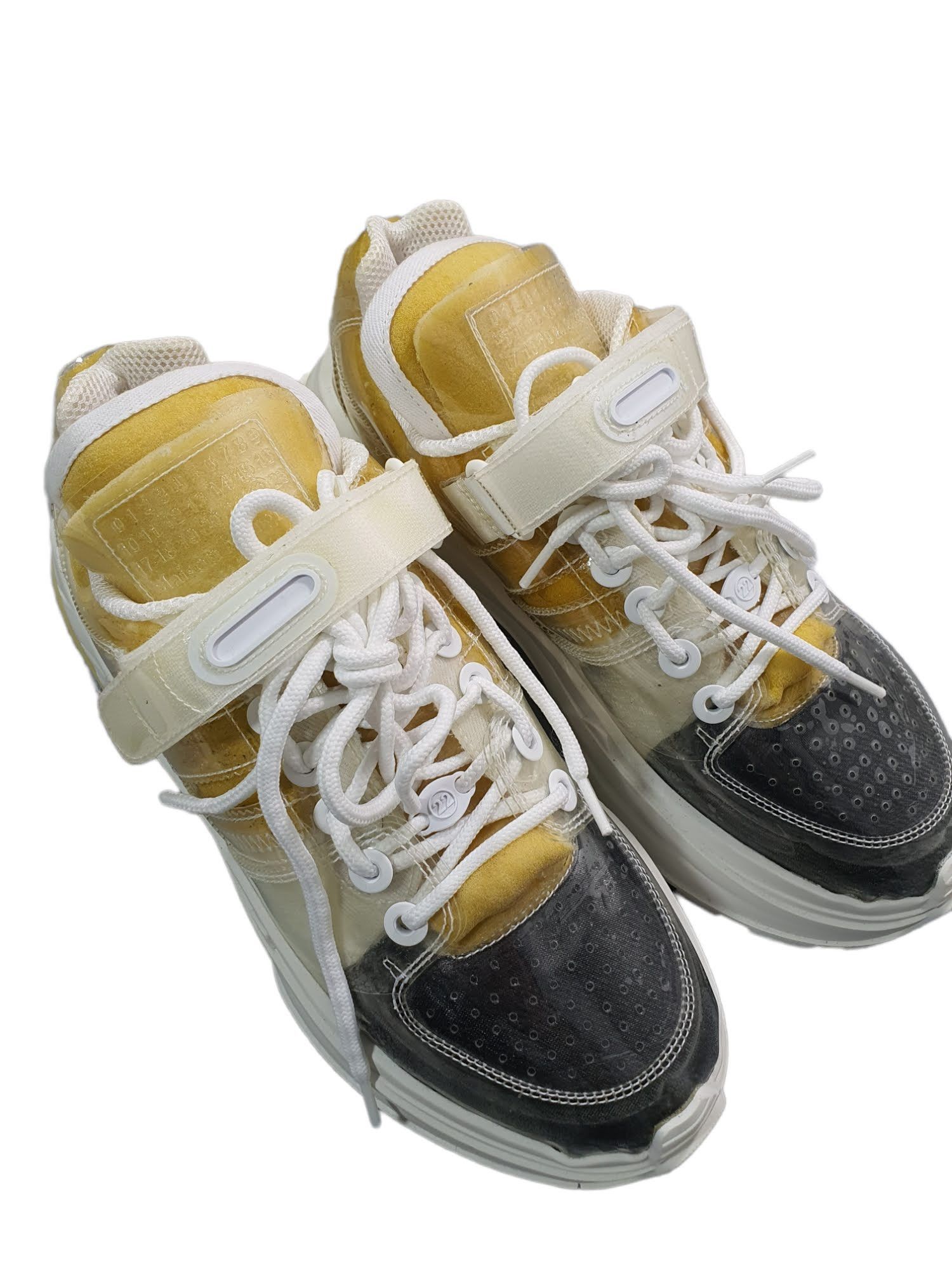 Maison Margiela Sponge Sneakers Retro Fit Transparent White Yellow Size US 8.5 / IT 38.5 - 2 Thumbnail