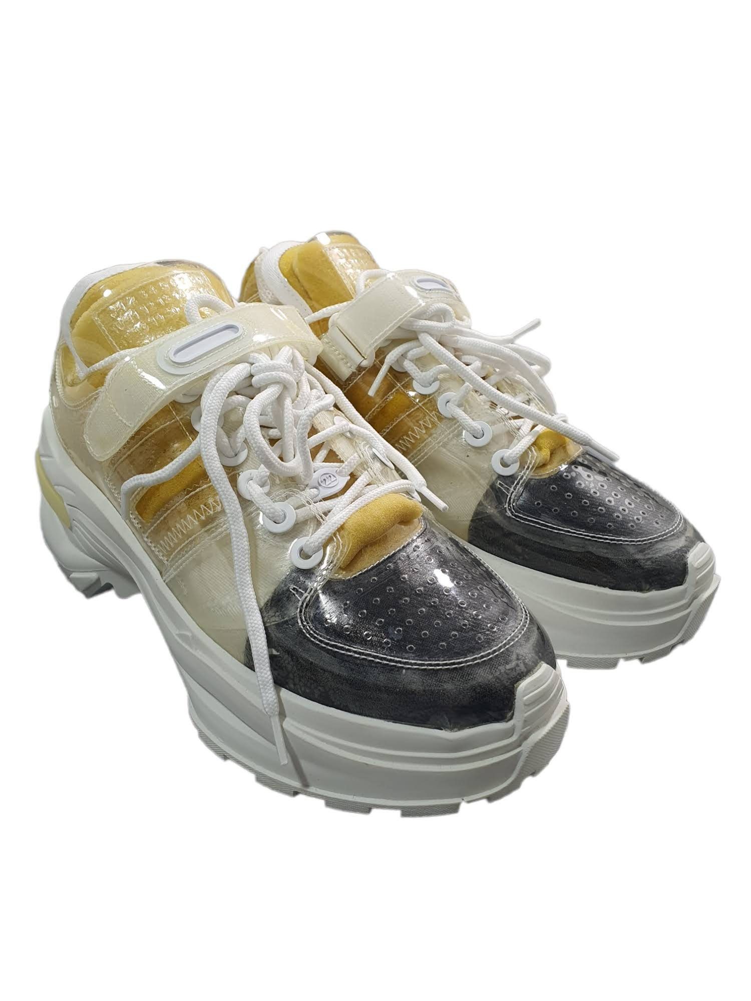 Maison Margiela Sponge Sneakers Retro Fit Transparent White Yellow Size US 8.5 / IT 38.5 - 1 Thumbnail
