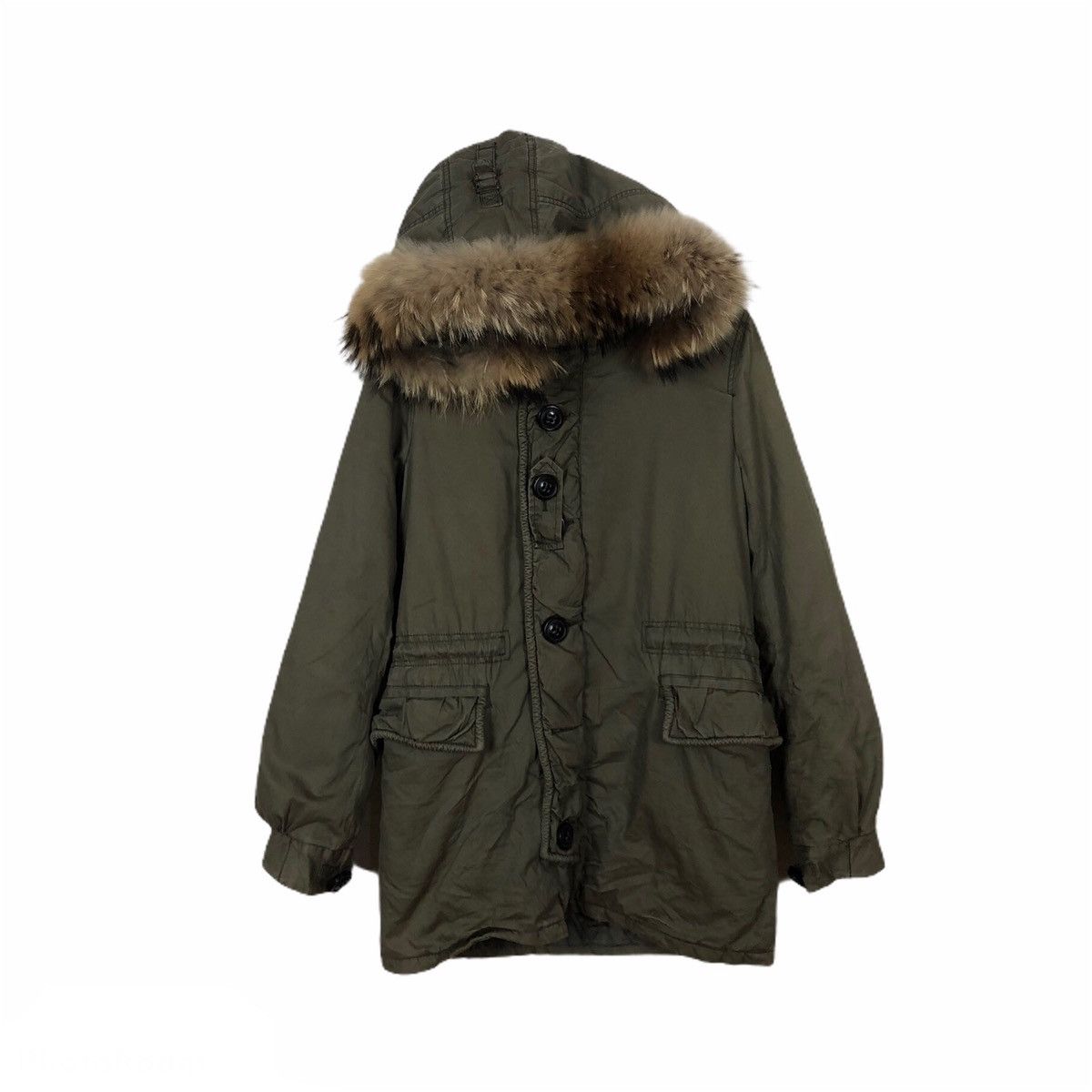 Japanese Brand MOUSSY MILITARY COLLECTION PARKA JACKET MINK FUR LINING Size US M / EU 48-50 / 2 - 1 Thumbnail