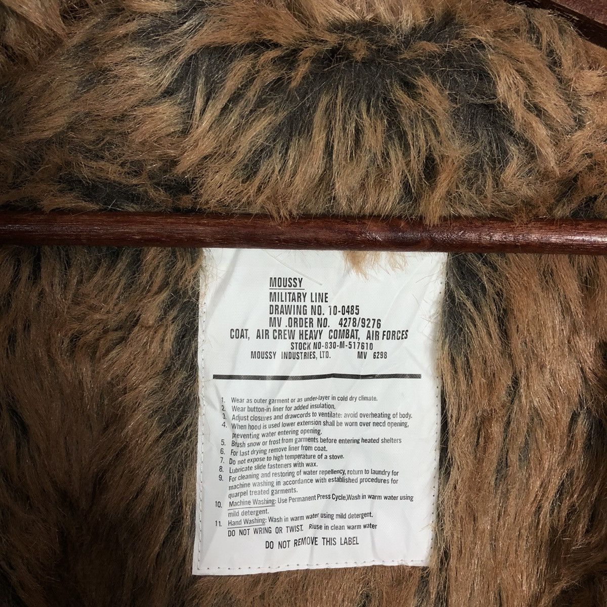 Japanese Brand MOUSSY MILITARY COLLECTION PARKA JACKET MINK FUR LINING Size US M / EU 48-50 / 2 - 10 Thumbnail