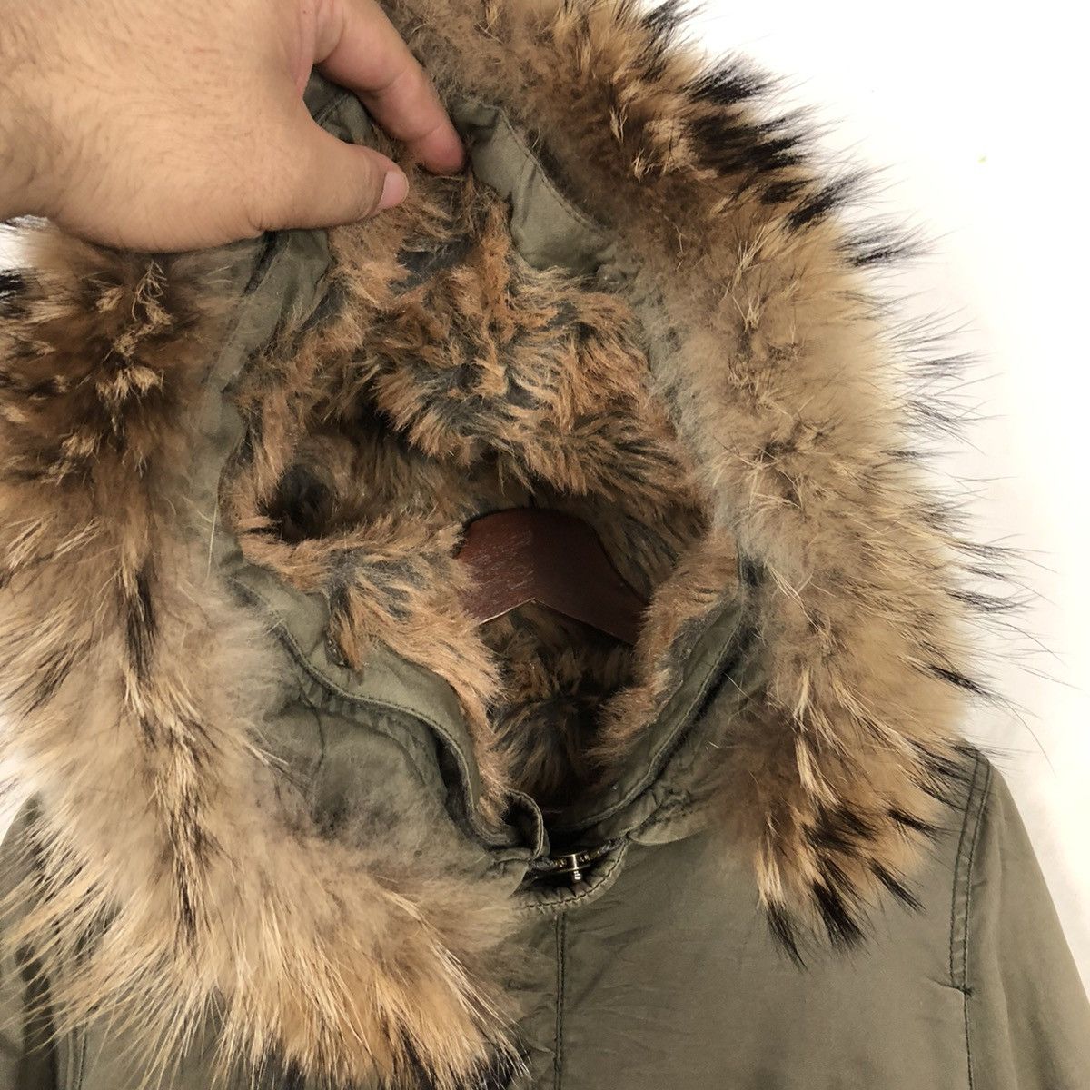Japanese Brand MOUSSY MILITARY COLLECTION PARKA JACKET MINK FUR LINING Size US M / EU 48-50 / 2 - 6 Thumbnail