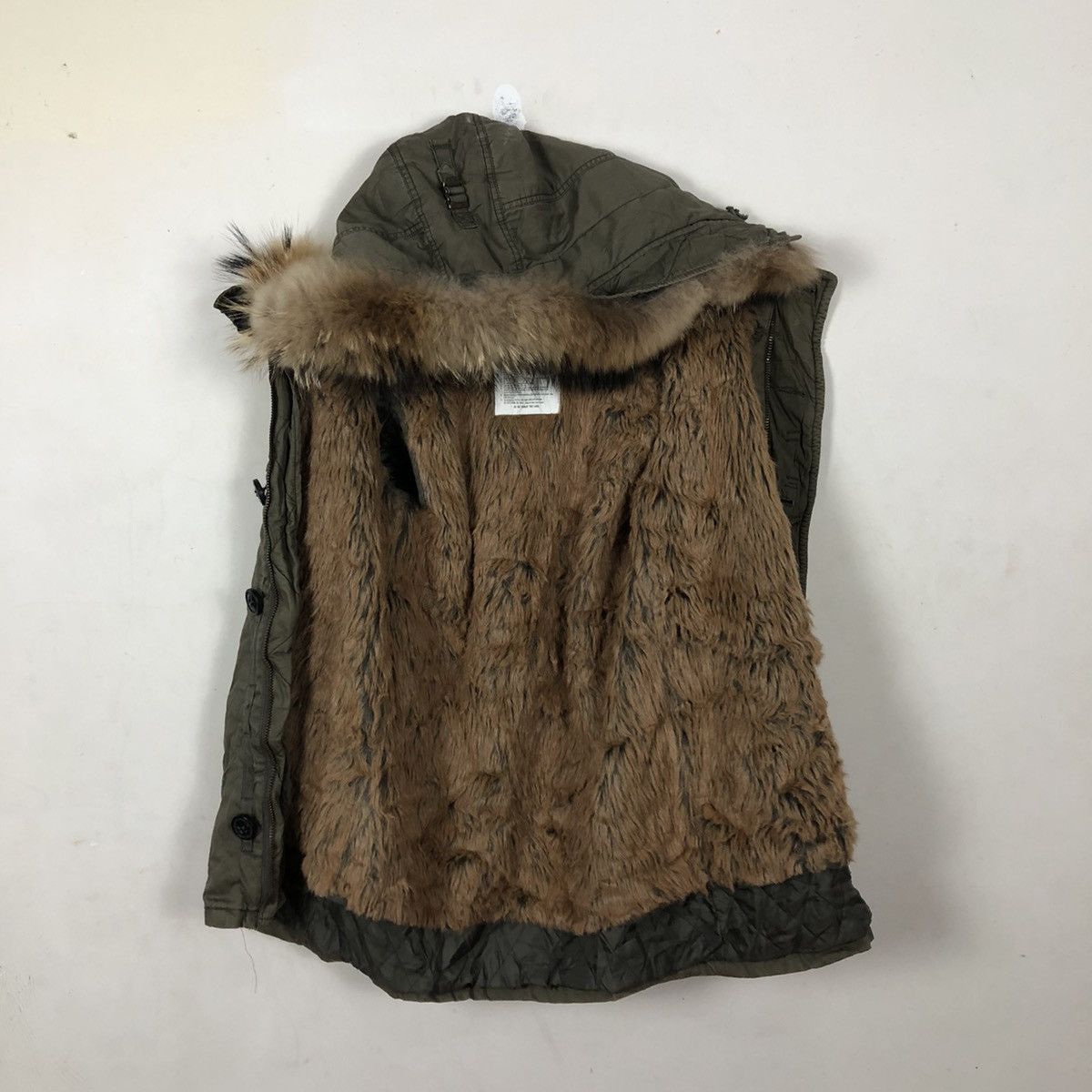 Japanese Brand MOUSSY MILITARY COLLECTION PARKA JACKET MINK FUR LINING Size US M / EU 48-50 / 2 - 8 Thumbnail