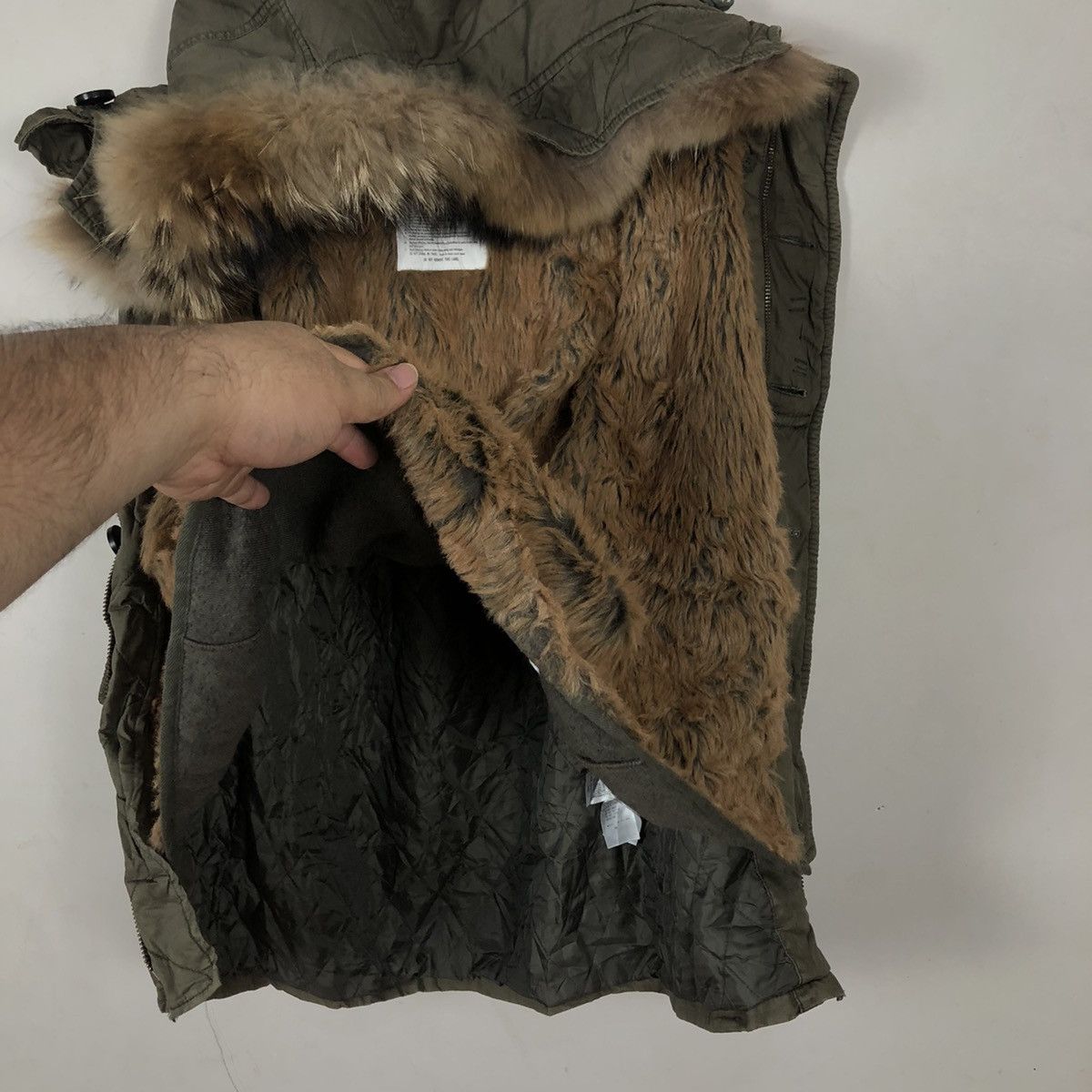 Japanese Brand MOUSSY MILITARY COLLECTION PARKA JACKET MINK FUR LINING Size US M / EU 48-50 / 2 - 11 Thumbnail