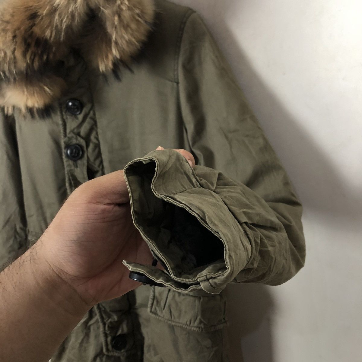 Japanese Brand MOUSSY MILITARY COLLECTION PARKA JACKET MINK FUR LINING Size US M / EU 48-50 / 2 - 7 Thumbnail