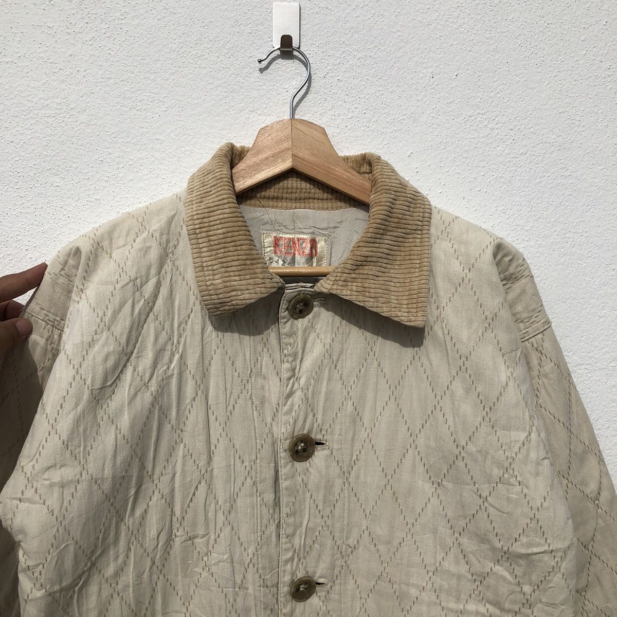 Vintage KENZO DESSIN FRANCAIS QUILTED JACKET Size US L / EU 52-54 / 3 - 6 Thumbnail