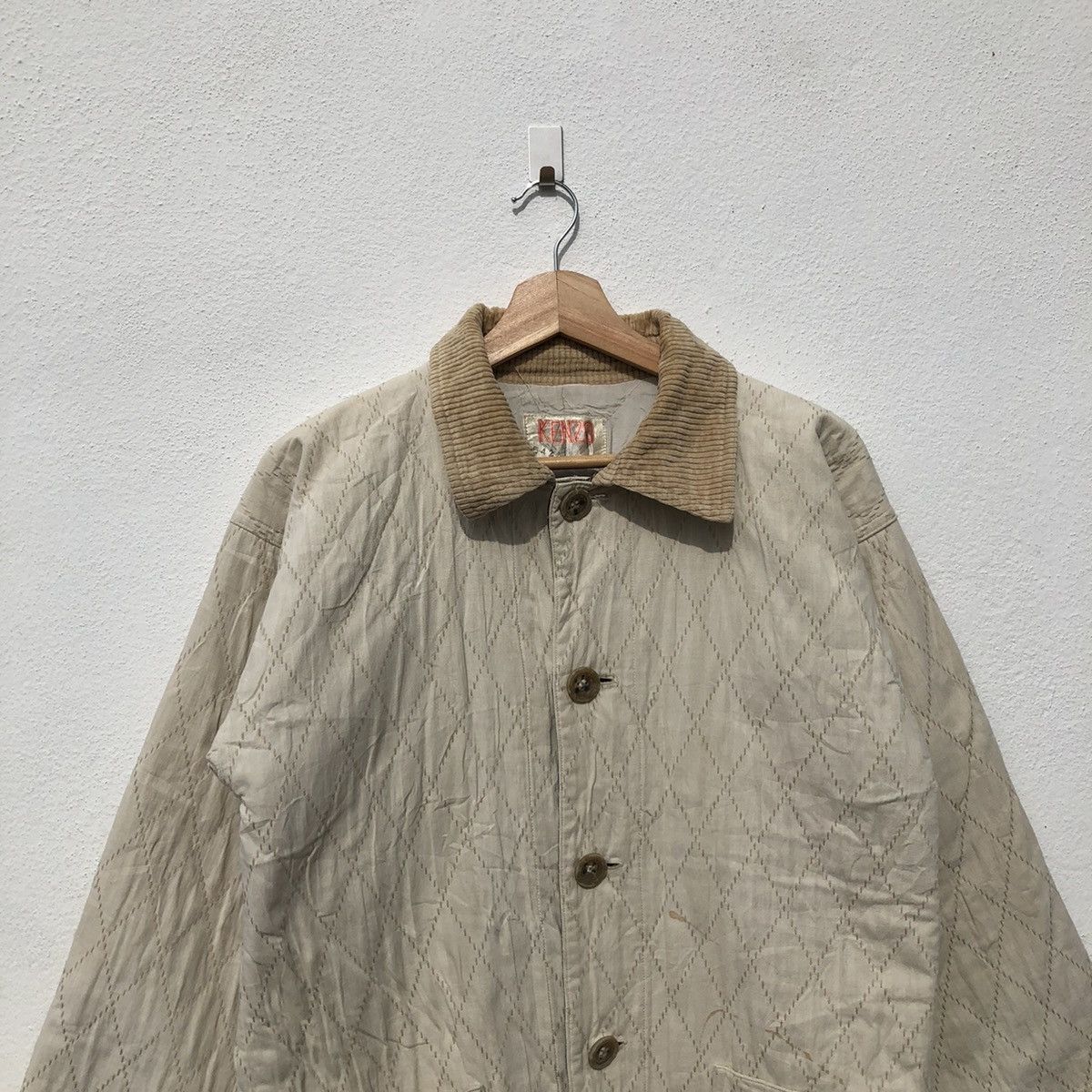 Vintage KENZO DESSIN FRANCAIS QUILTED JACKET Size US L / EU 52-54 / 3 - 4 Thumbnail