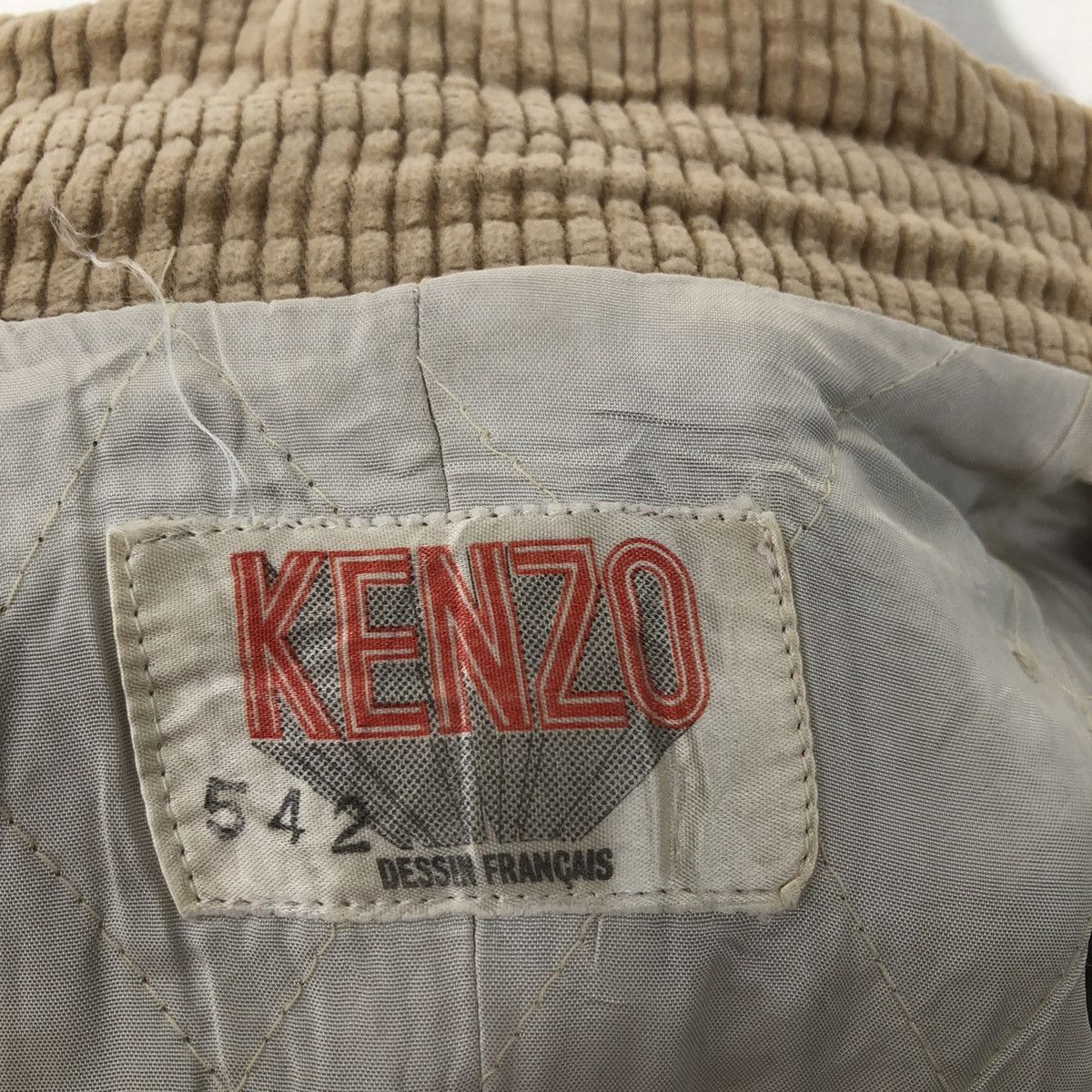 Vintage KENZO DESSIN FRANCAIS QUILTED JACKET Size US L / EU 52-54 / 3 - 11 Thumbnail