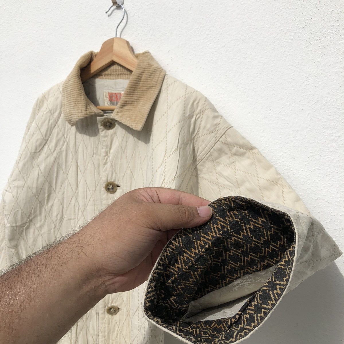 Vintage KENZO DESSIN FRANCAIS QUILTED JACKET Size US L / EU 52-54 / 3 - 8 Thumbnail