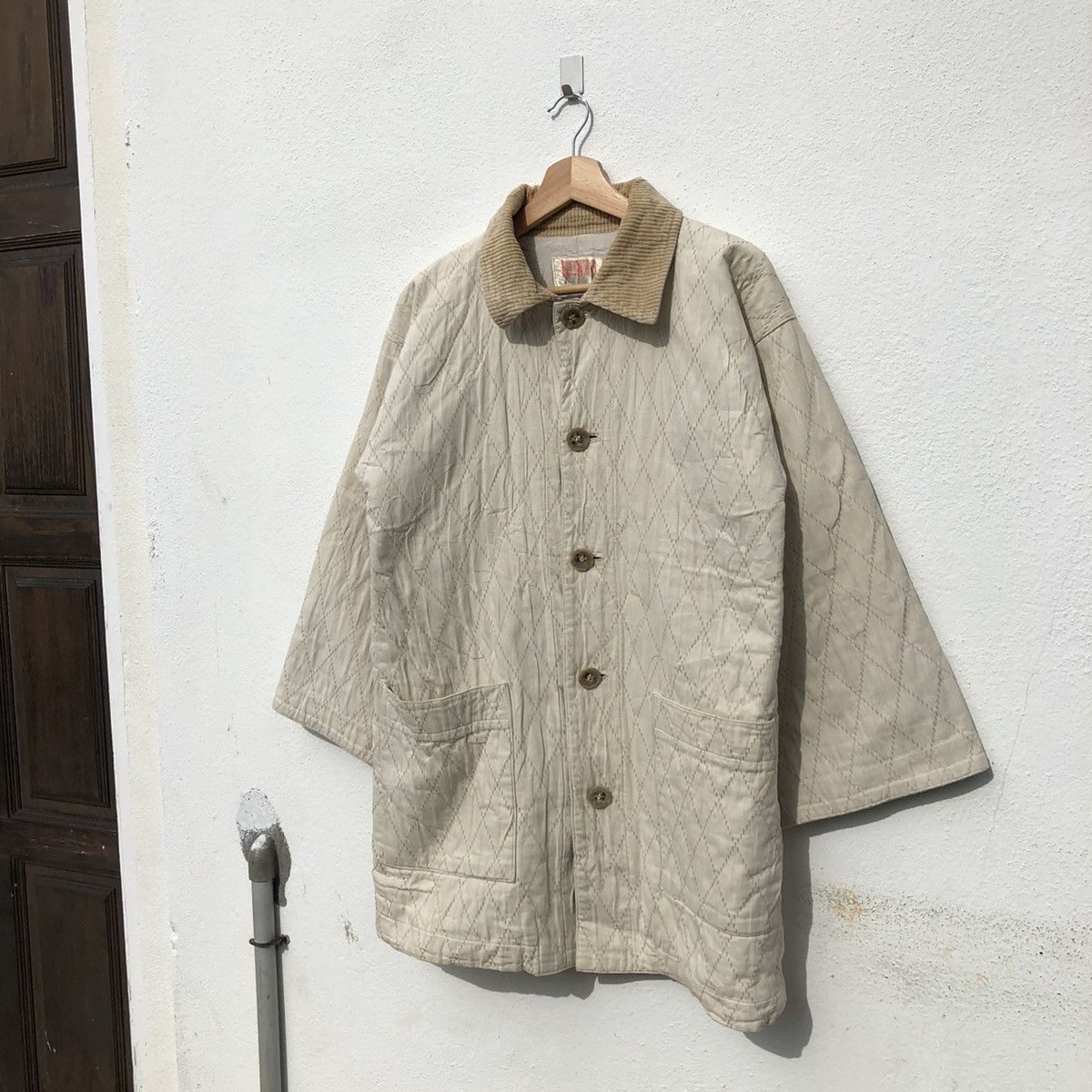 Vintage KENZO DESSIN FRANCAIS QUILTED JACKET Size US L / EU 52-54 / 3 - 3 Thumbnail