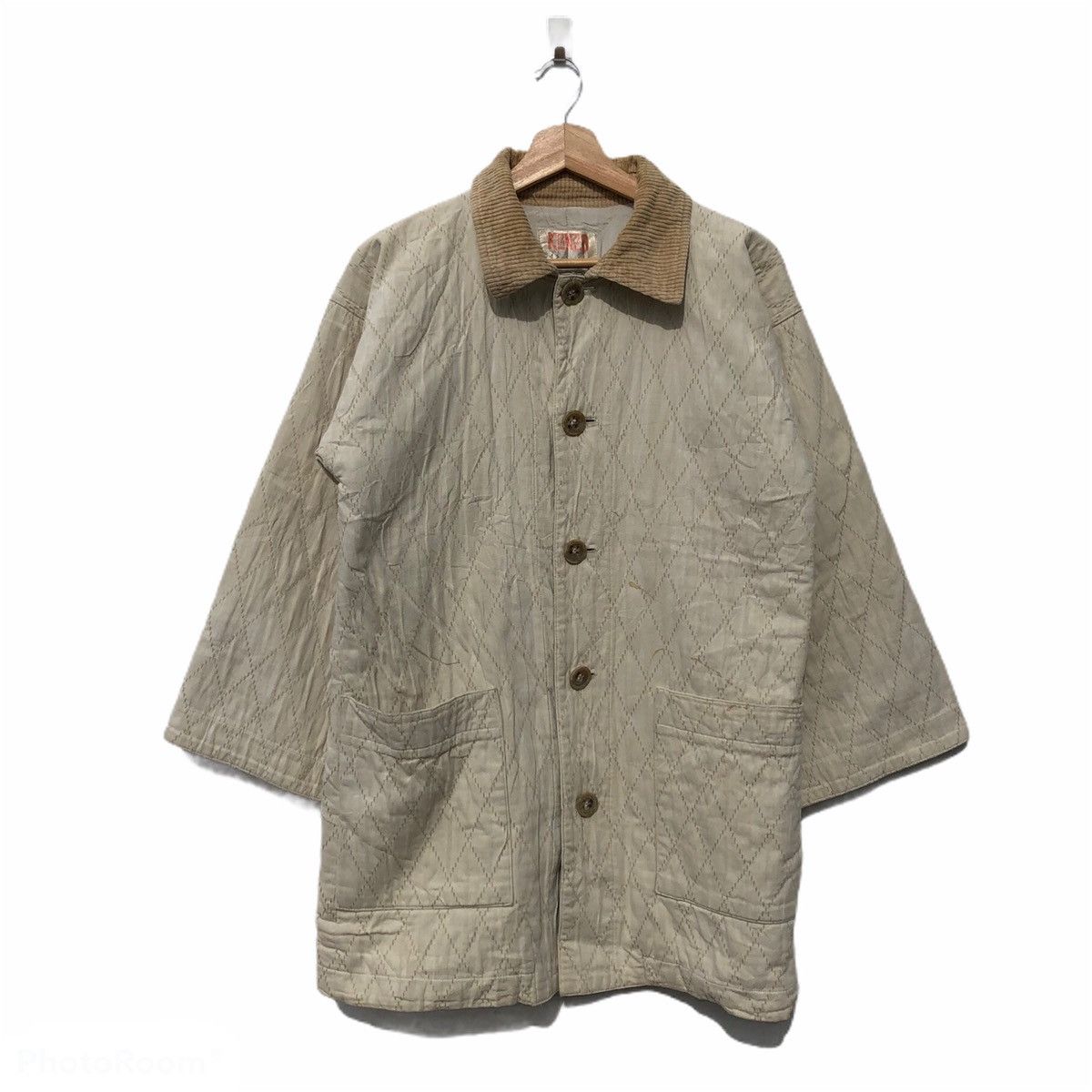 Vintage KENZO DESSIN FRANCAIS QUILTED JACKET Size US L / EU 52-54 / 3 - 1 Thumbnail