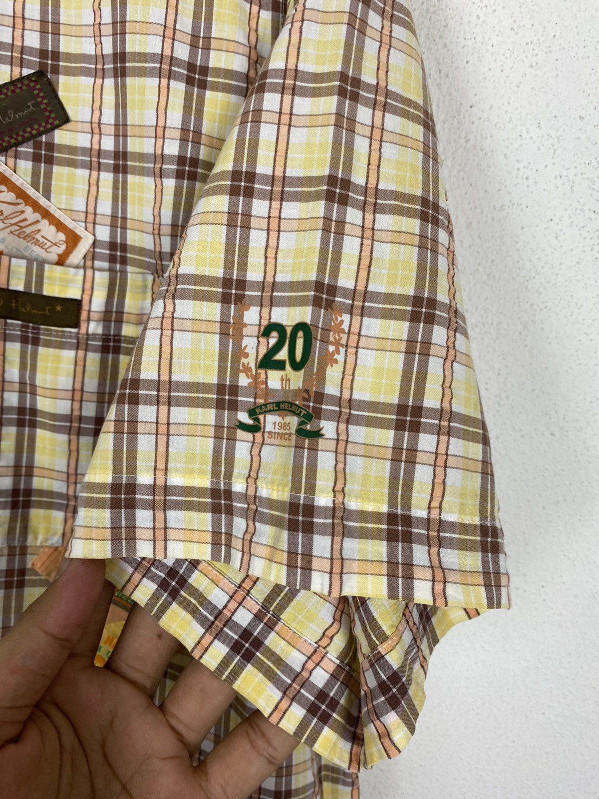 Karl Helmut × Vintage Vintage 20th Karl Helmut Anniversary Flannel Shirt Size US M / EU 48-50 / 2 - 5 Thumbnail