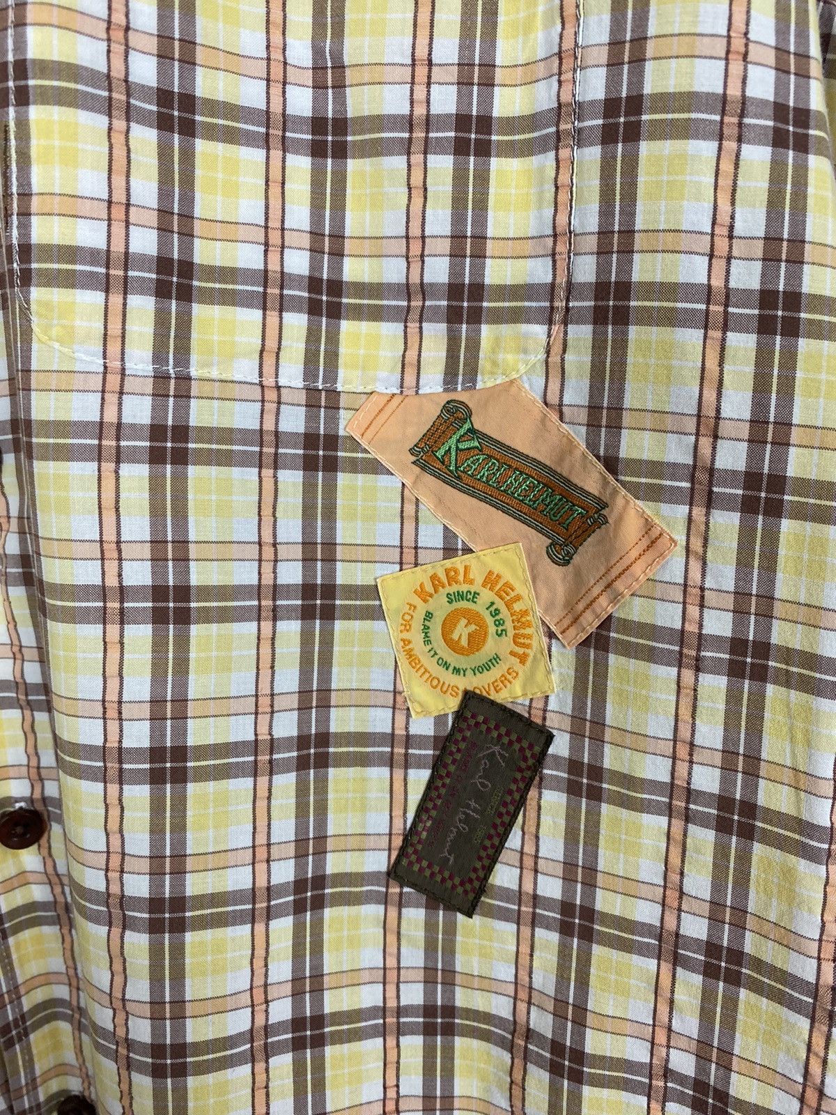 Karl Helmut × Vintage Vintage 20th Karl Helmut Anniversary Flannel Shirt Size US M / EU 48-50 / 2 - 6 Thumbnail