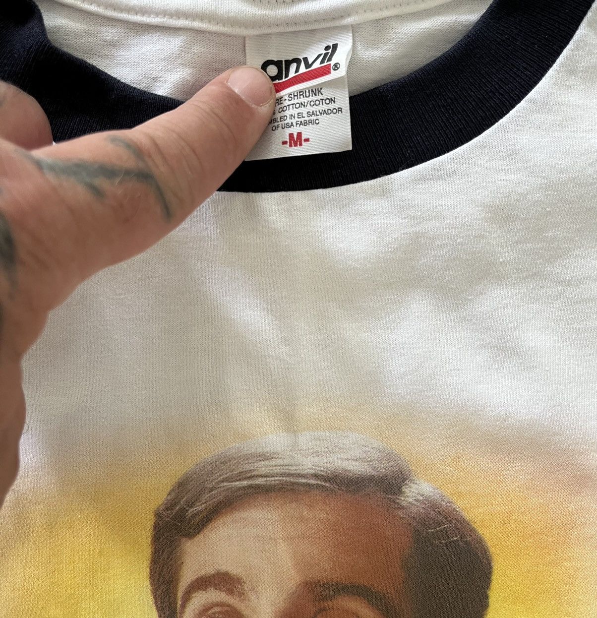 Vintage 2005 40 Year Old Virgin Movie Promo Ringer Tee Size US M / EU 48-50 / 2 - 3 Thumbnail