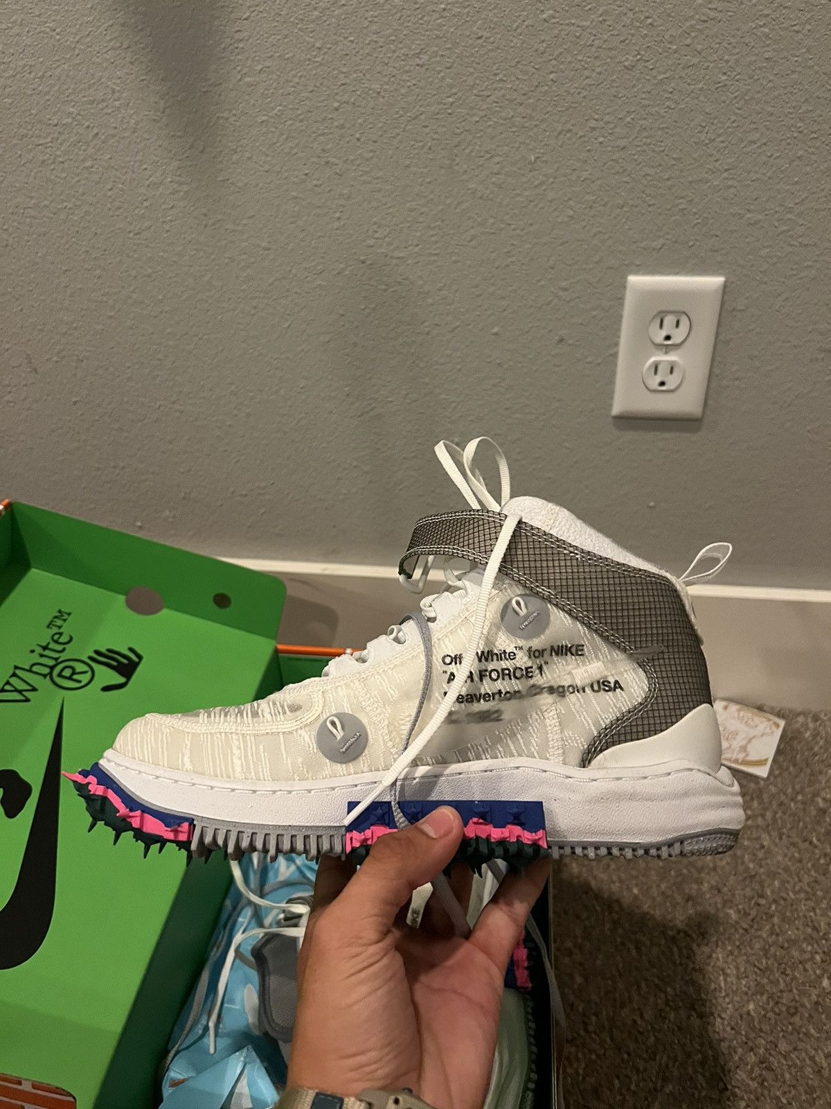 Nike × Off-White Off White x Nike Air Force 1 Mid Sp Size US 8 / EU 41 - 6 Thumbnail