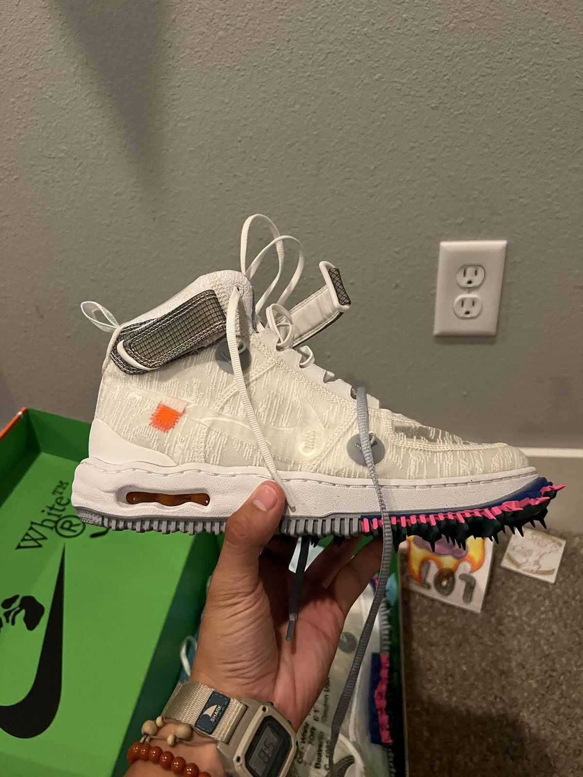 Nike × Off-White Off White x Nike Air Force 1 Mid Sp Size US 8 / EU 41 - 5 Thumbnail