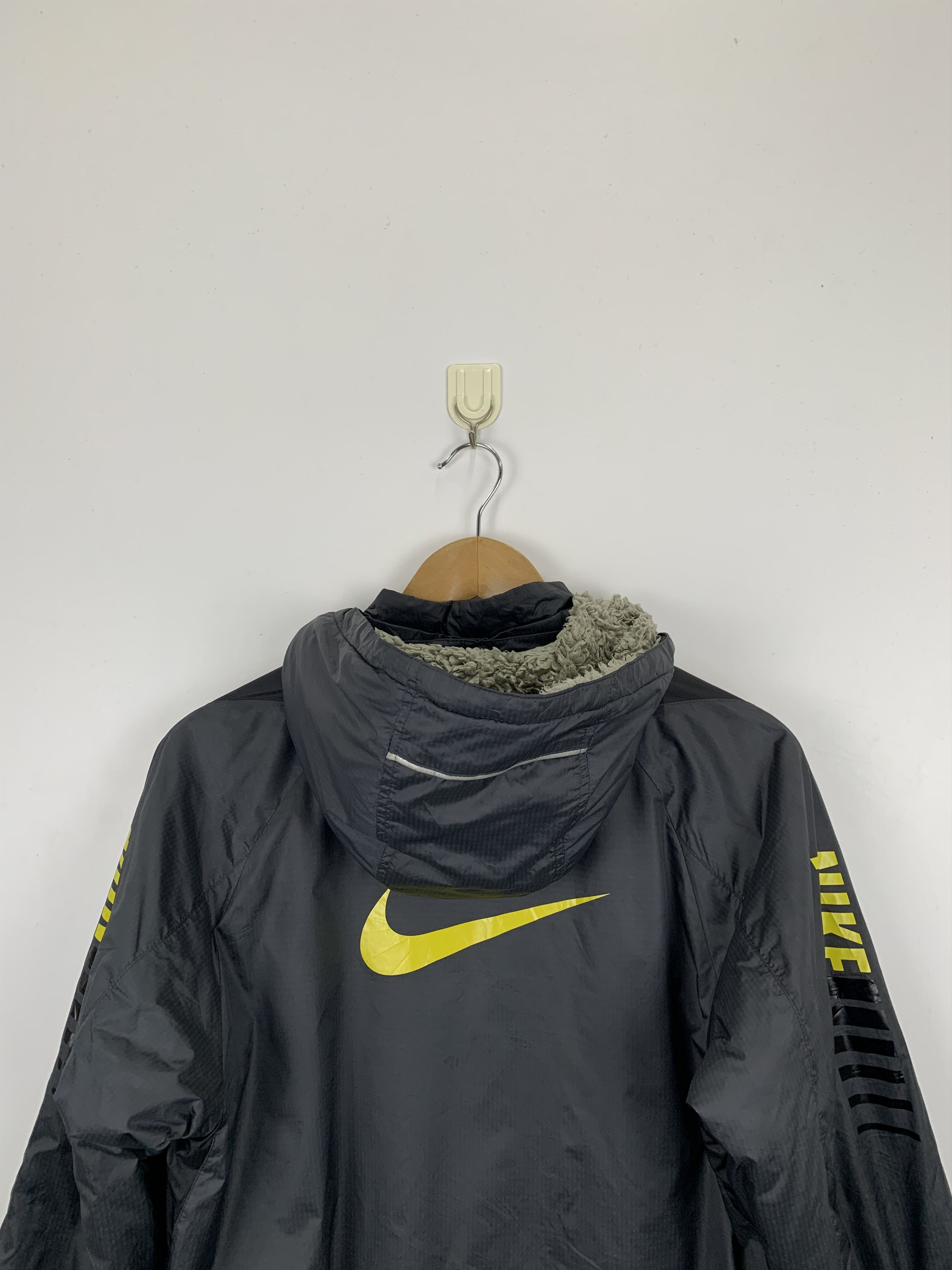 Nike × Vintage Vintage Nike Hoodie Sherpa Long Coach Jacket Size US M / EU 48-50 / 2 - 11 Thumbnail