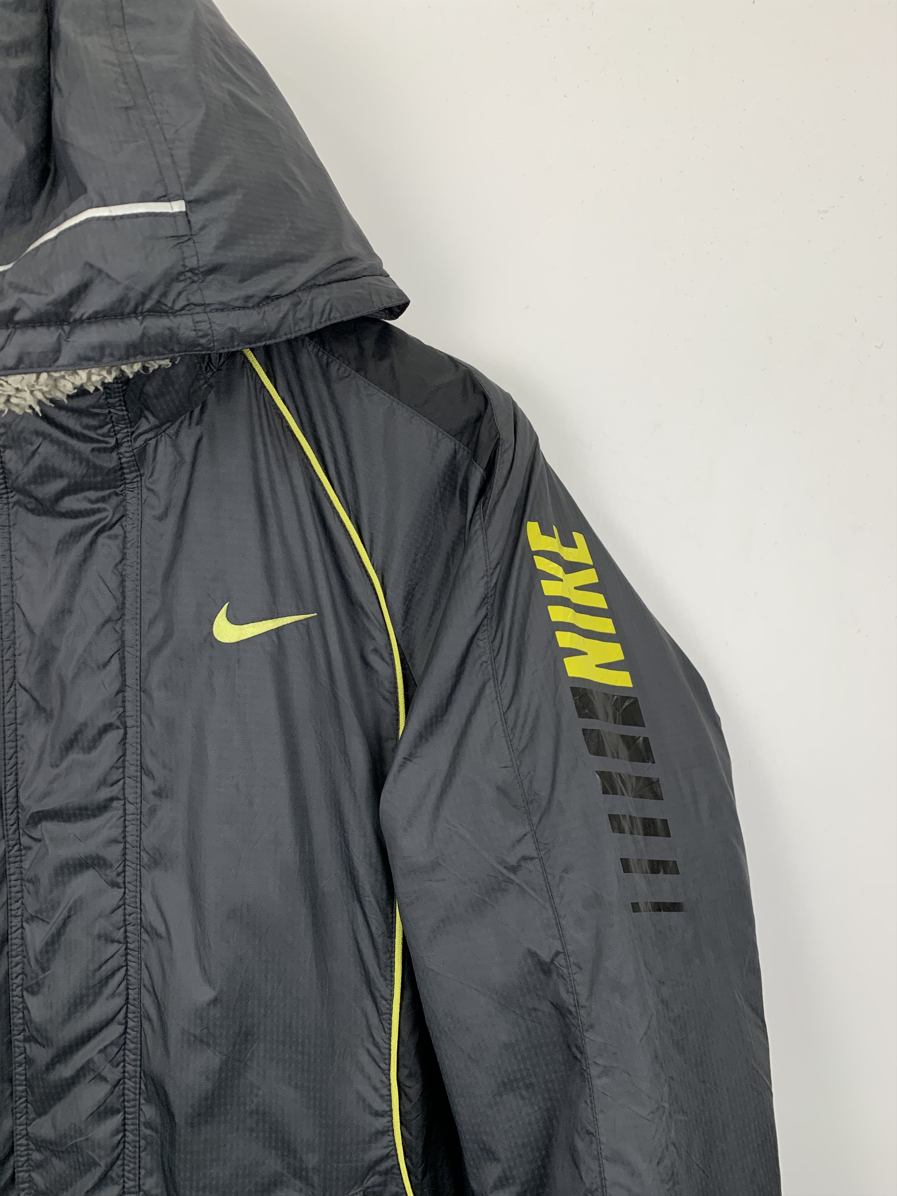 Nike × Vintage Vintage Nike Hoodie Sherpa Long Coach Jacket Size US M / EU 48-50 / 2 - 6 Thumbnail