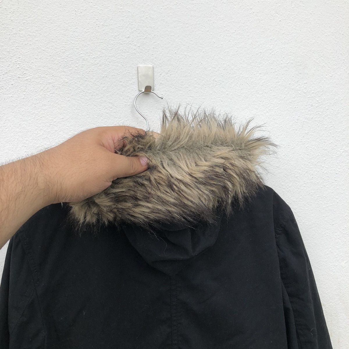 Japanese Brand GAP BIKER PARACHUTE MULTI POCKET JACKET MINK FUR HOODIE Size US XS / EU 42 / 0 - 9 Thumbnail