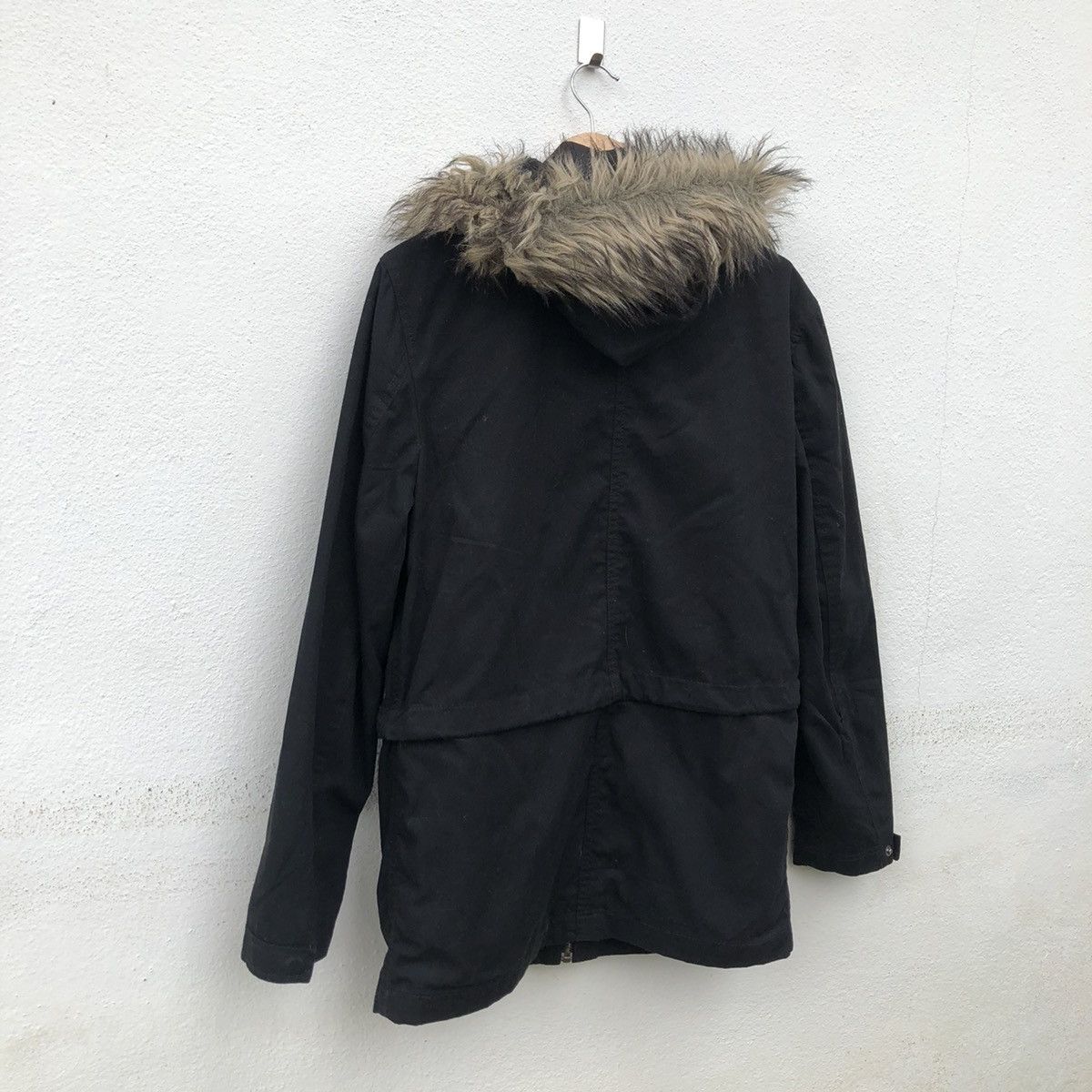 Japanese Brand GAP BIKER PARACHUTE MULTI POCKET JACKET MINK FUR HOODIE Size US XS / EU 42 / 0 - 8 Thumbnail