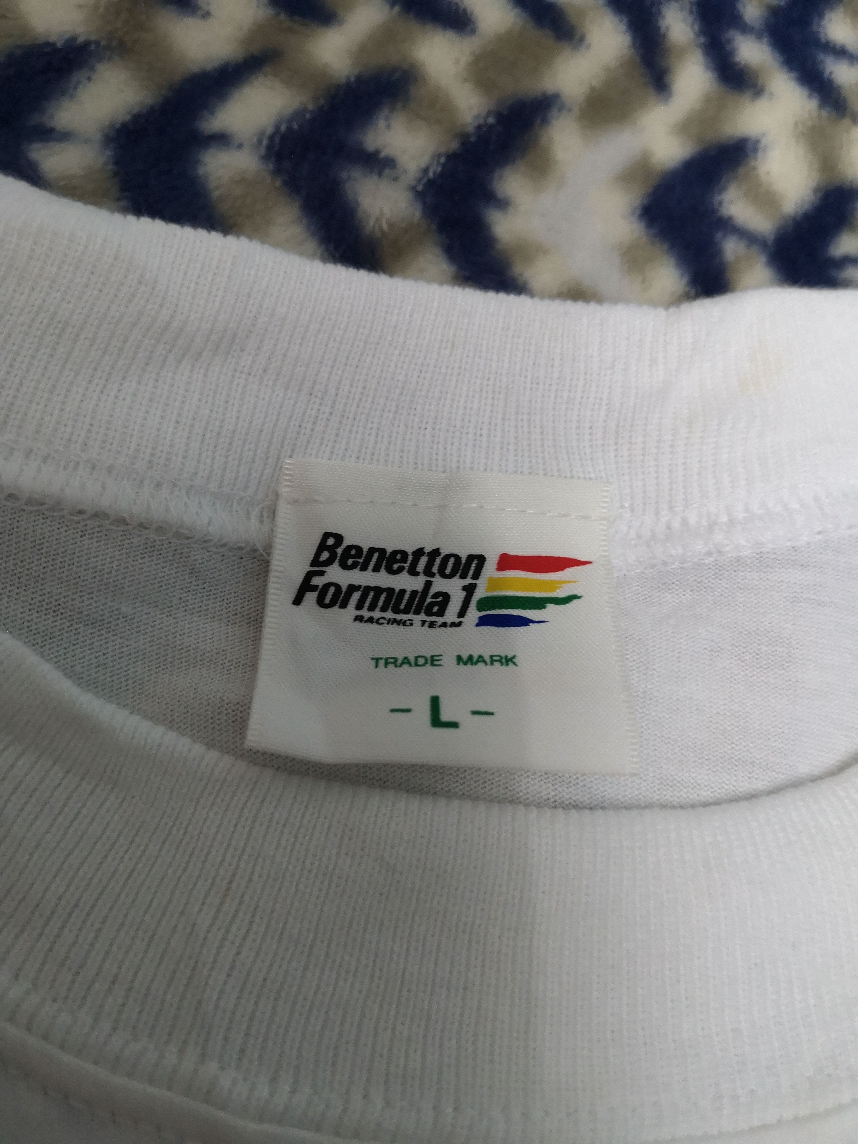 Benetton × United Colors Of Benetton 🔥Rare🔥 Benetton Big Logo Tee Size US L / EU 52-54 / 3 - 4 Thumbnail