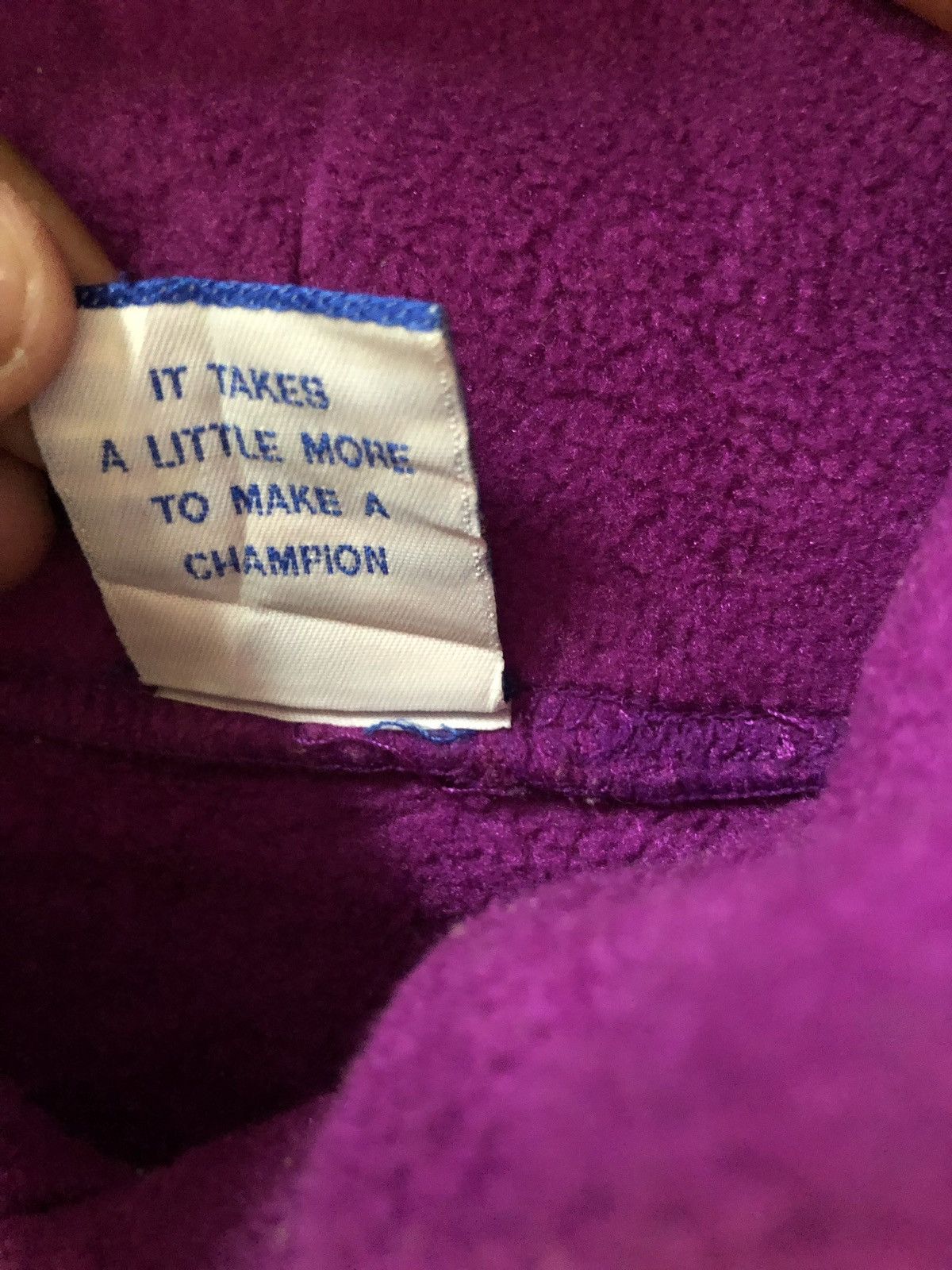 Champion Vtg💥champion Fleece Sherpa Hoodie embroidery spellout Size US M / EU 48-50 / 2 - 8 Thumbnail