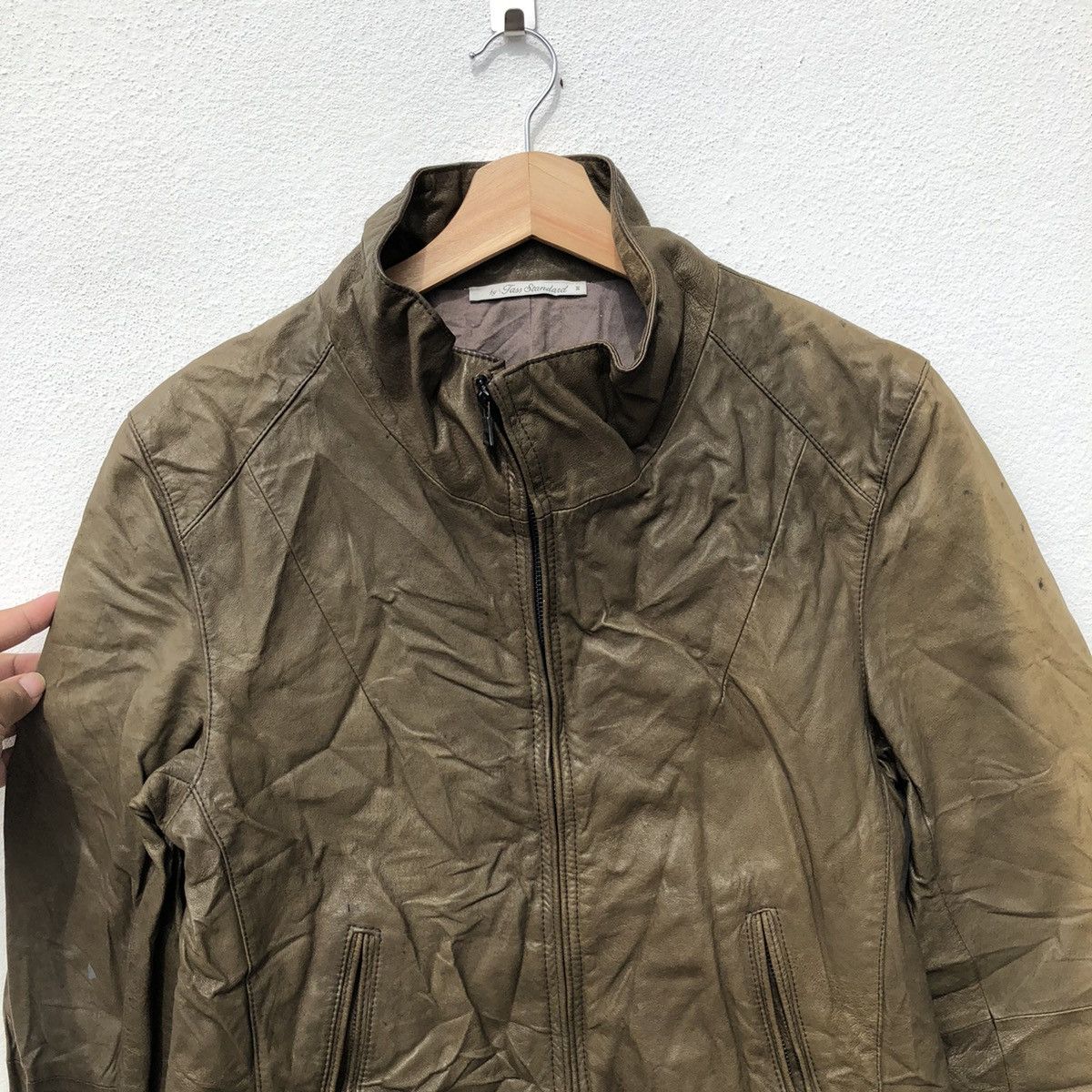 Japanese Brand BIKER SOFT LEATHER JACKET BY JASS STANDARD Size US XL / EU 56 / 4 - 3 Thumbnail