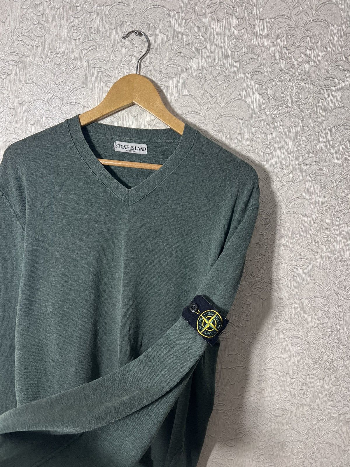 Stone Island × Vintage Stone Island V Sweater Size US XXL / EU 58 / 5 - 2 Thumbnail