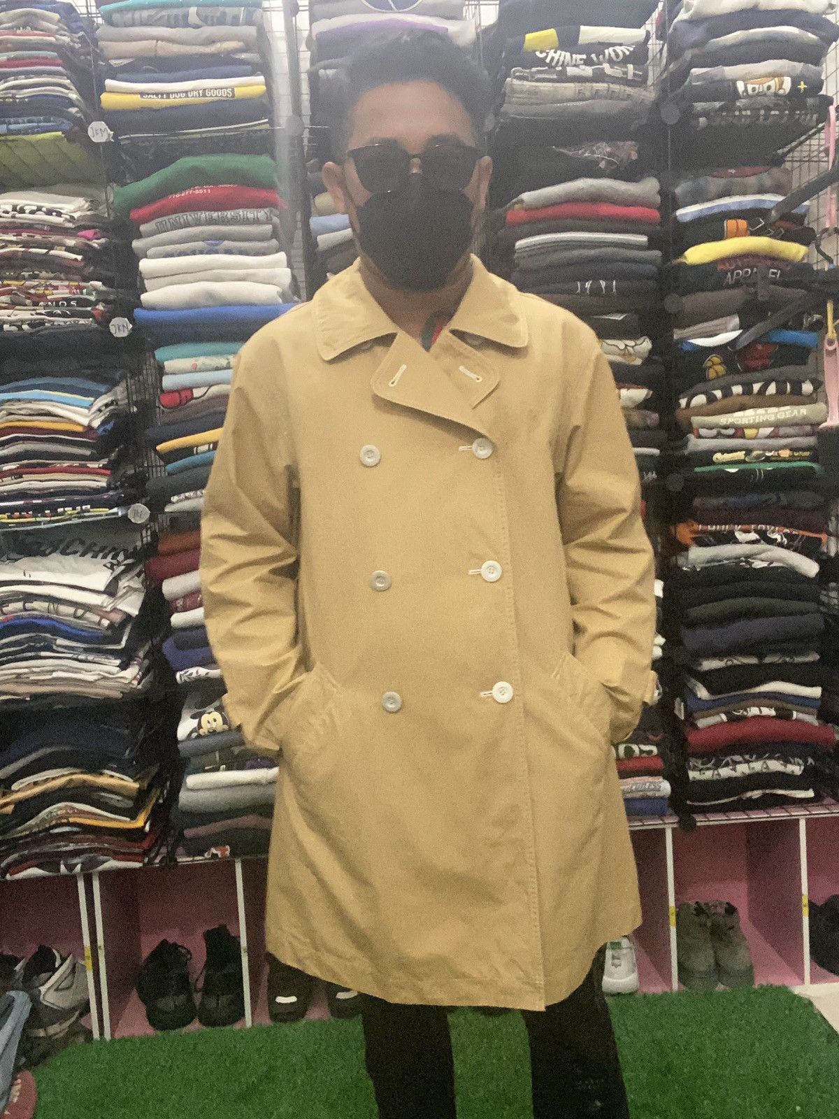 Issey Miyake IS23-FA005 VINTAGE ISSEY MIYAKE KHAKI JACKET Size US M / EU 48-50 / 2 - 6 Thumbnail