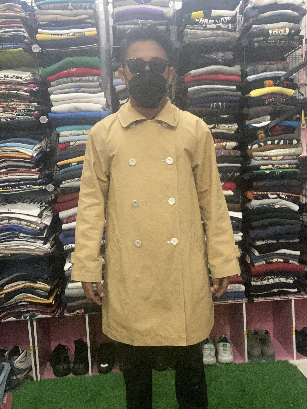 Issey Miyake IS23-FA005 VINTAGE ISSEY MIYAKE KHAKI JACKET Size US M / EU 48-50 / 2 - 3 Thumbnail