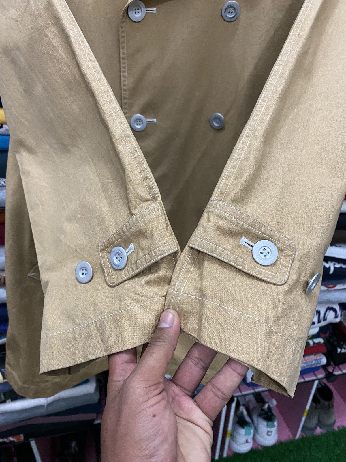 Issey Miyake IS23-FA005 VINTAGE ISSEY MIYAKE KHAKI JACKET Size US M / EU 48-50 / 2 - 14 Thumbnail