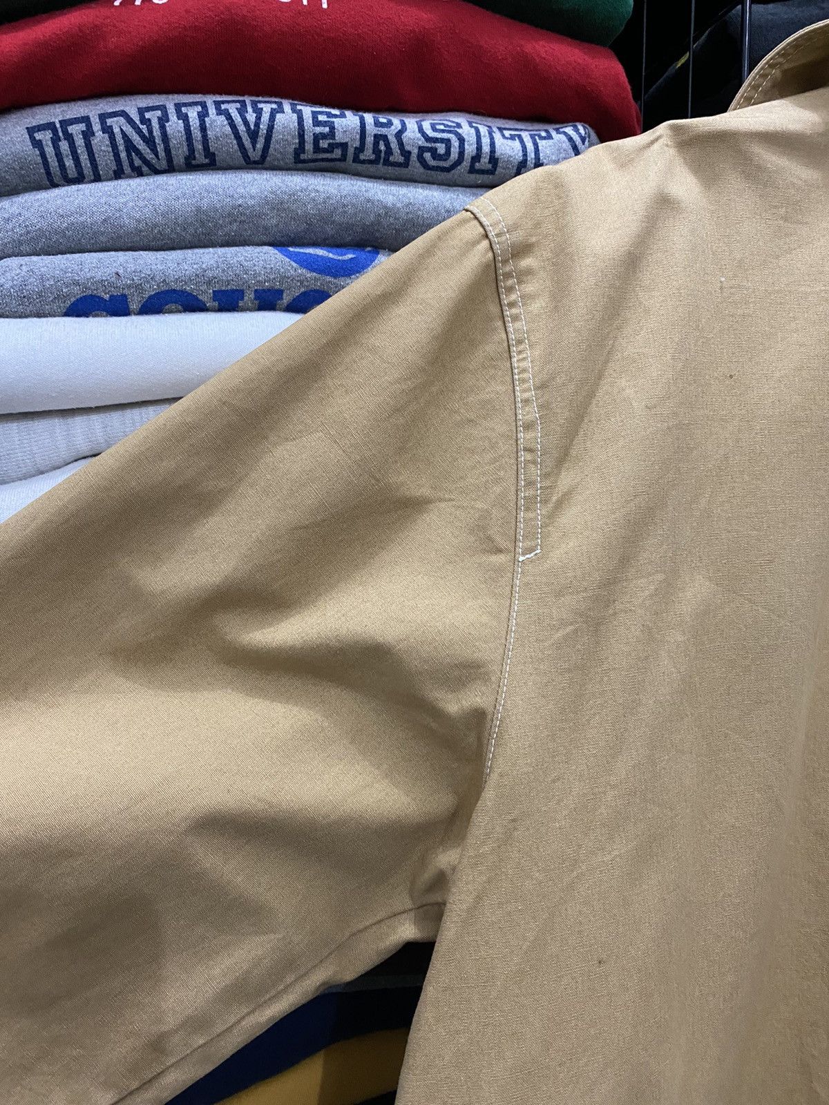 Issey Miyake IS23-FA005 VINTAGE ISSEY MIYAKE KHAKI JACKET Size US M / EU 48-50 / 2 - 18 Thumbnail