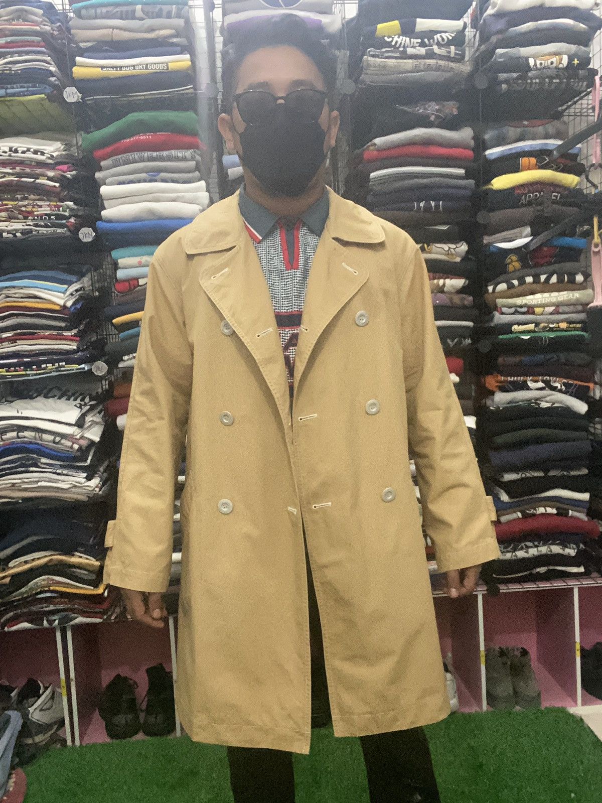 Issey Miyake IS23-FA005 VINTAGE ISSEY MIYAKE KHAKI JACKET Size US M / EU 48-50 / 2 - 4 Thumbnail
