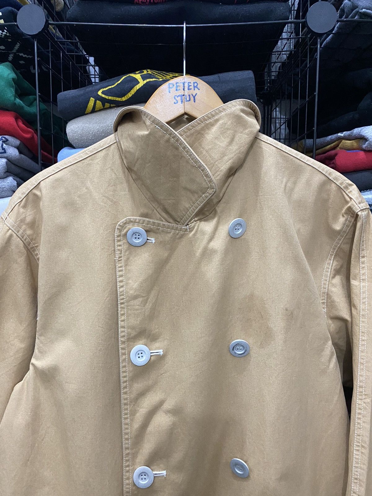 Issey Miyake IS23-FA005 VINTAGE ISSEY MIYAKE KHAKI JACKET Size US M / EU 48-50 / 2 - 12 Thumbnail