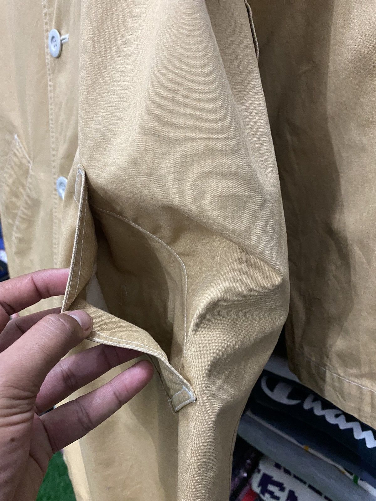 Issey Miyake IS23-FA005 VINTAGE ISSEY MIYAKE KHAKI JACKET Size US M / EU 48-50 / 2 - 15 Thumbnail