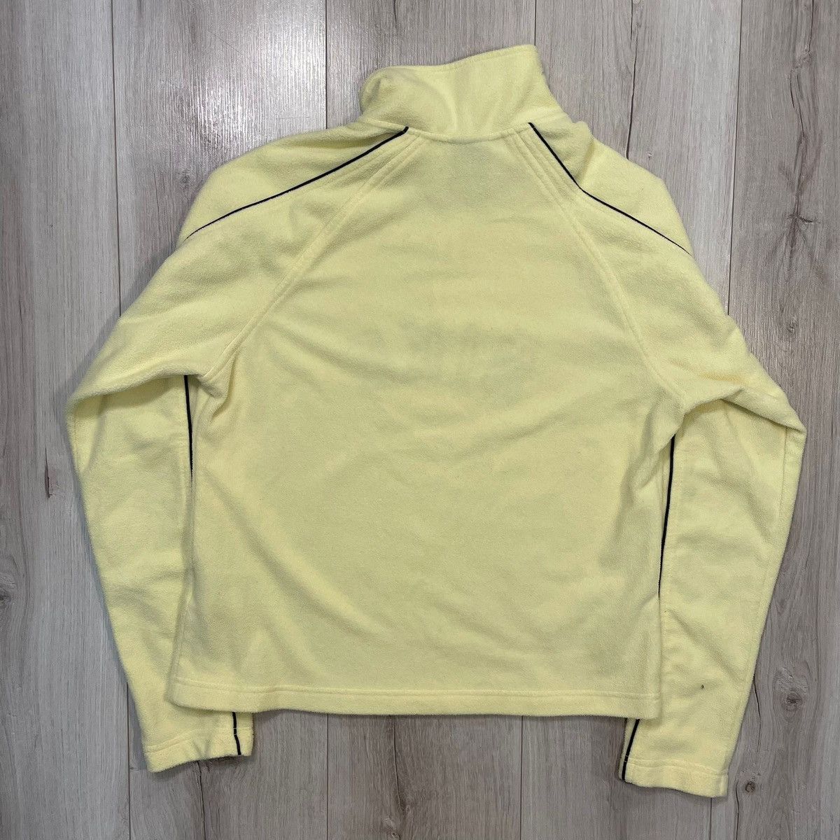 Nike × Vintage Nike yellow fleece sweatshirt half zip spellout vintage 00s Size S / US 4 / IT 40 - 5 Thumbnail