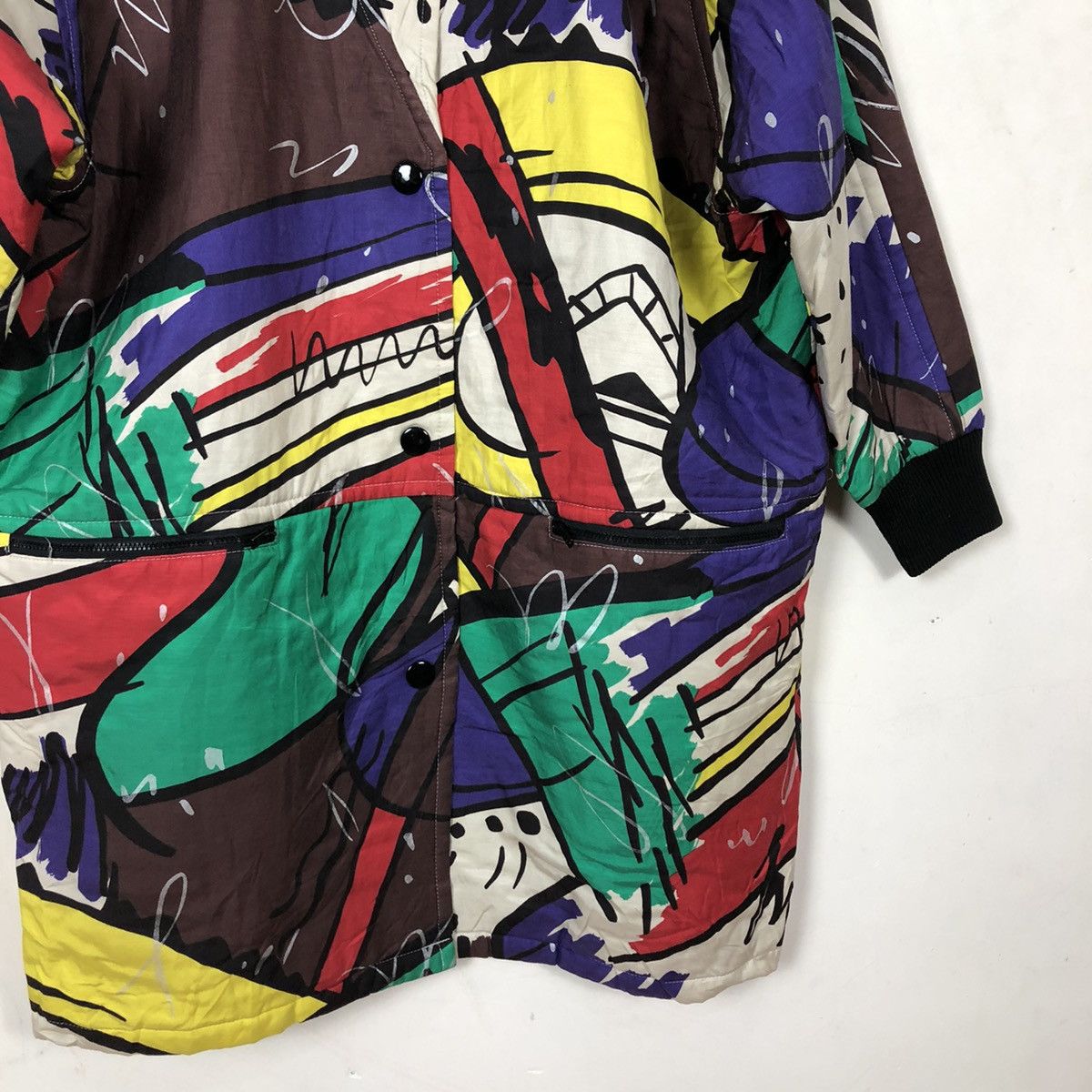 Japanese Brand MULTI COLOURFUL GIVY BUTTON JACKET INSPIRED BY ISSEY MIYAKE Size US M / EU 48-50 / 2 - 7 Thumbnail
