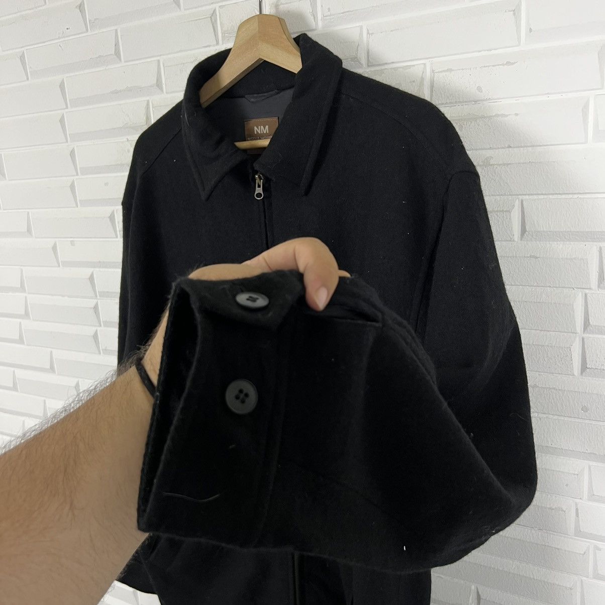 Japanese Brand ULTIMATE BLACK ZIPPER JACKET NICOLE MORRISON COLLECTION Size US L / EU 52-54 / 3 - 6 Thumbnail