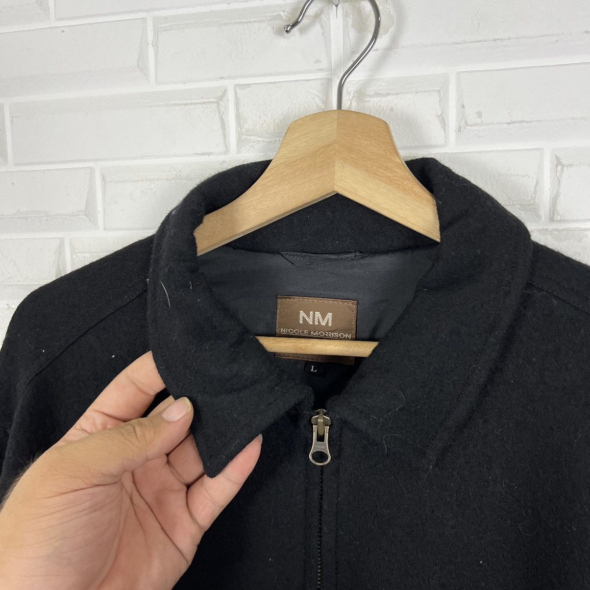 Japanese Brand ULTIMATE BLACK ZIPPER JACKET NICOLE MORRISON COLLECTION Size US L / EU 52-54 / 3 - 7 Thumbnail