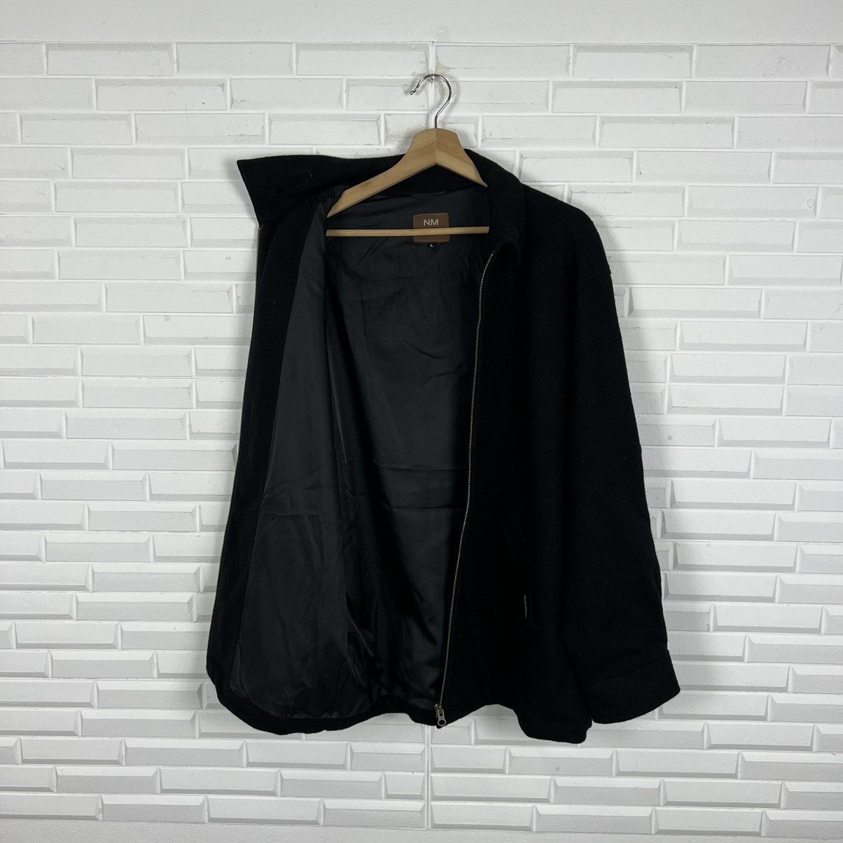 Japanese Brand ULTIMATE BLACK ZIPPER JACKET NICOLE MORRISON COLLECTION Size US L / EU 52-54 / 3 - 9 Thumbnail