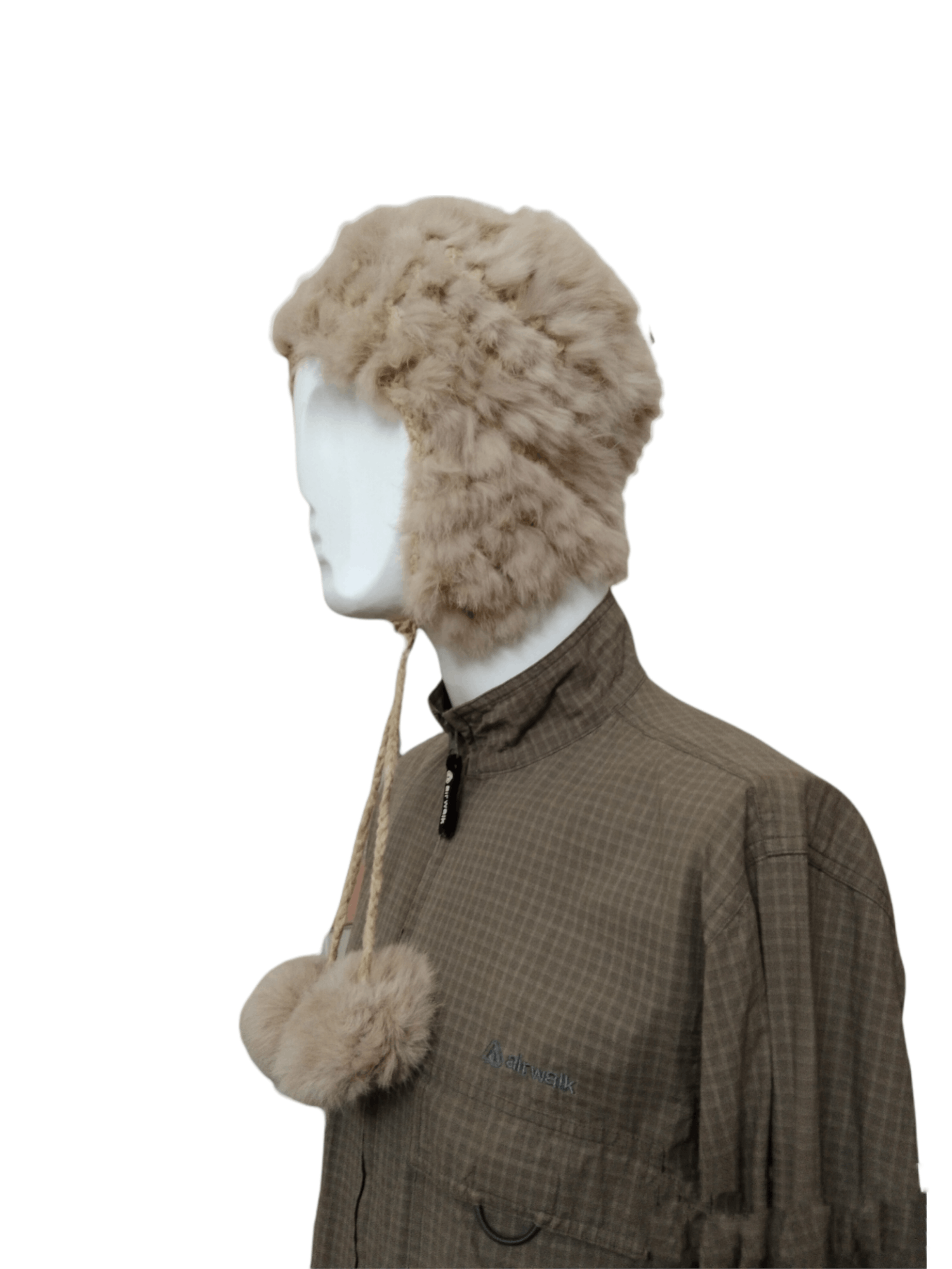 Japanese Brand VINTAGE JAPQN ALT BEANIE RABBIT FUR EARMUFF BEANIE Size ONE SIZE - 6 Thumbnail