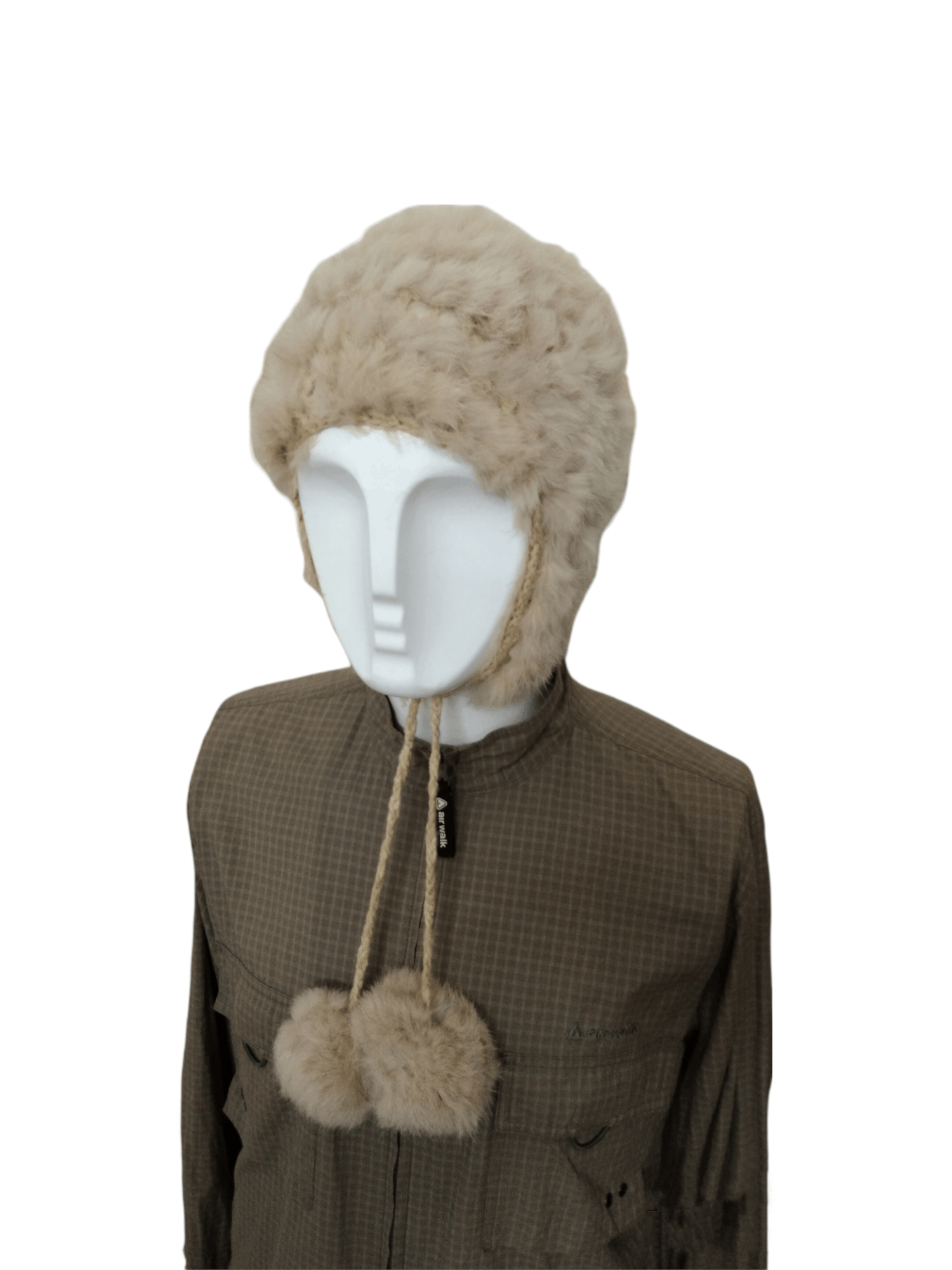 Japanese Brand VINTAGE JAPQN ALT BEANIE RABBIT FUR EARMUFF BEANIE Size ONE SIZE - 7 Thumbnail