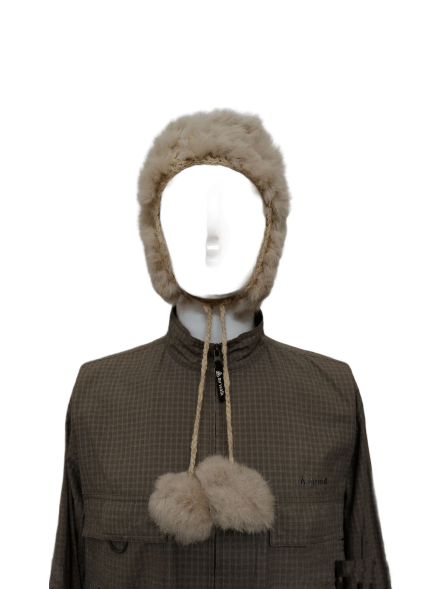 Japanese Brand VINTAGE JAPQN ALT BEANIE RABBIT FUR EARMUFF BEANIE Size ONE SIZE - 9 Thumbnail