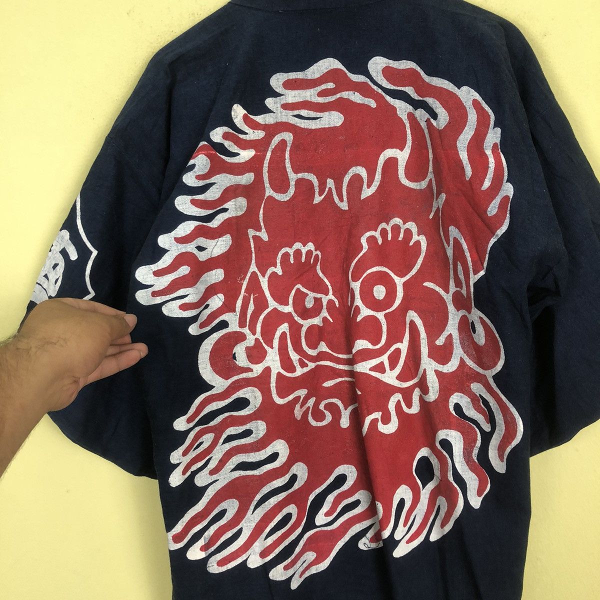Japanese Brand Kimono Japanese Dragon Big Logo -Blue Size US M / EU 48-50 / 2 - 4 Thumbnail