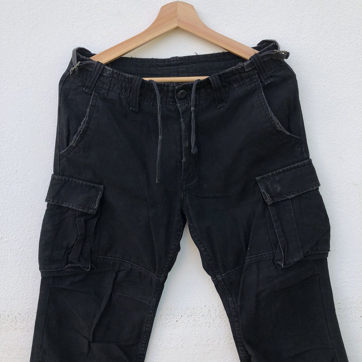 Japanese Brand PARACHUTE CARGO PANTS JUNGLE STORM INSPIRED BY RICK OWENS Size US 30 / EU 46 - 4 Thumbnail