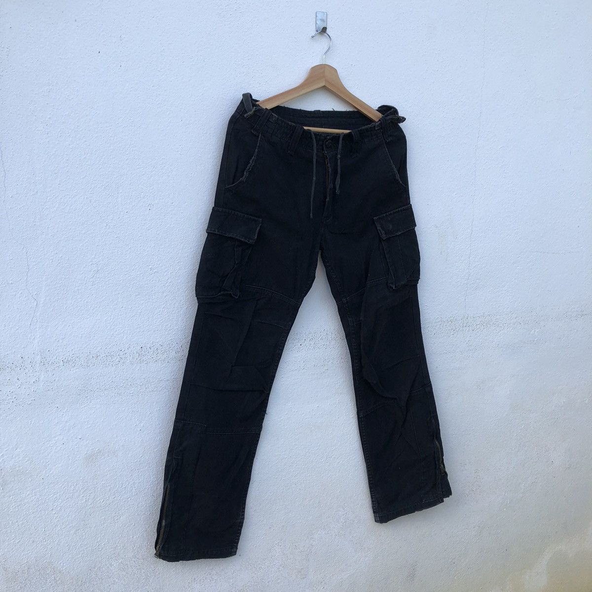 Japanese Brand PARACHUTE CARGO PANTS JUNGLE STORM INSPIRED BY RICK OWENS Size US 30 / EU 46 - 3 Thumbnail