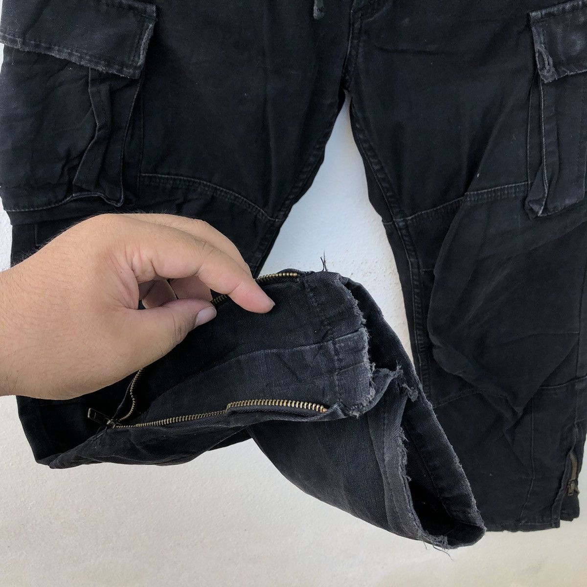 Japanese Brand PARACHUTE CARGO PANTS JUNGLE STORM INSPIRED BY RICK OWENS Size US 30 / EU 46 - 6 Thumbnail