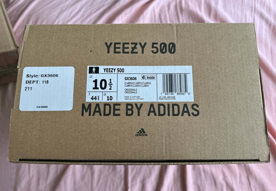Adidas × Kanye West NEW Yeezy 500 Adidas Originals Clay Brown GX3606 US 10.5 Size US 10.5 / EU 43-44 - 5 Thumbnail