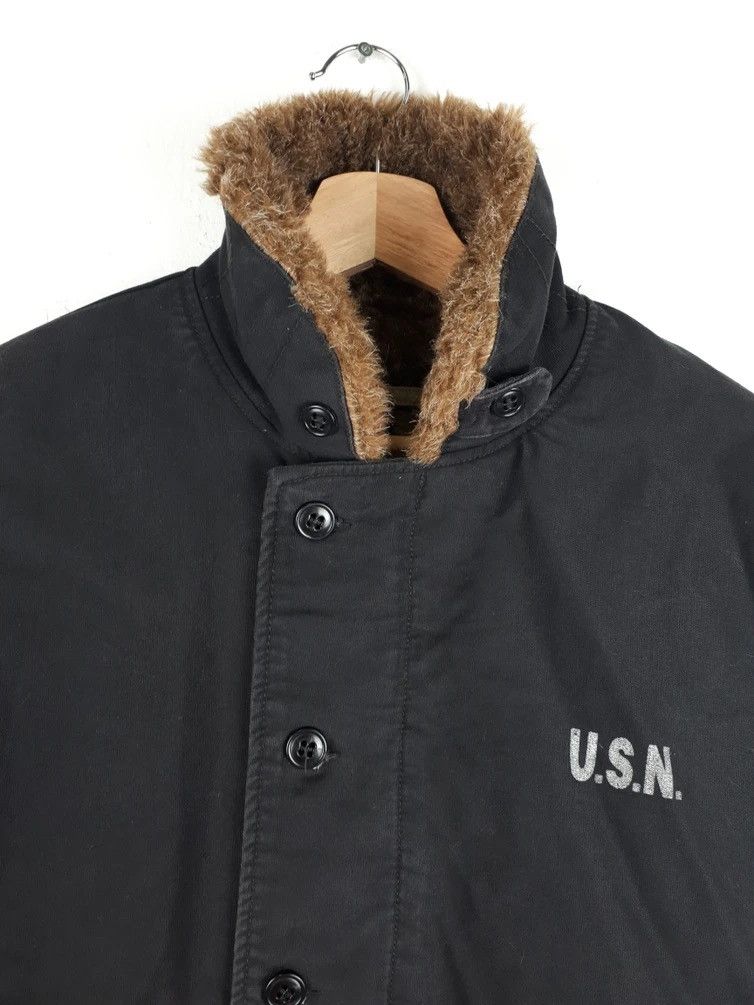 Vintage Vintage US Navy Military Sherpa Lined Warm Up Jacket Size US S / EU 44-46 / 1 - 2 Thumbnail