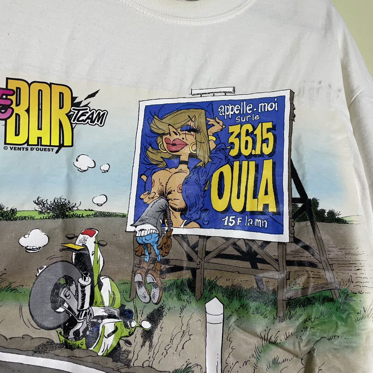 Vintage Vintage 90s Graphic Tee Sun Faded Humor Print Oversized XL Size US XL / EU 56 / 4 - 7 Thumbnail