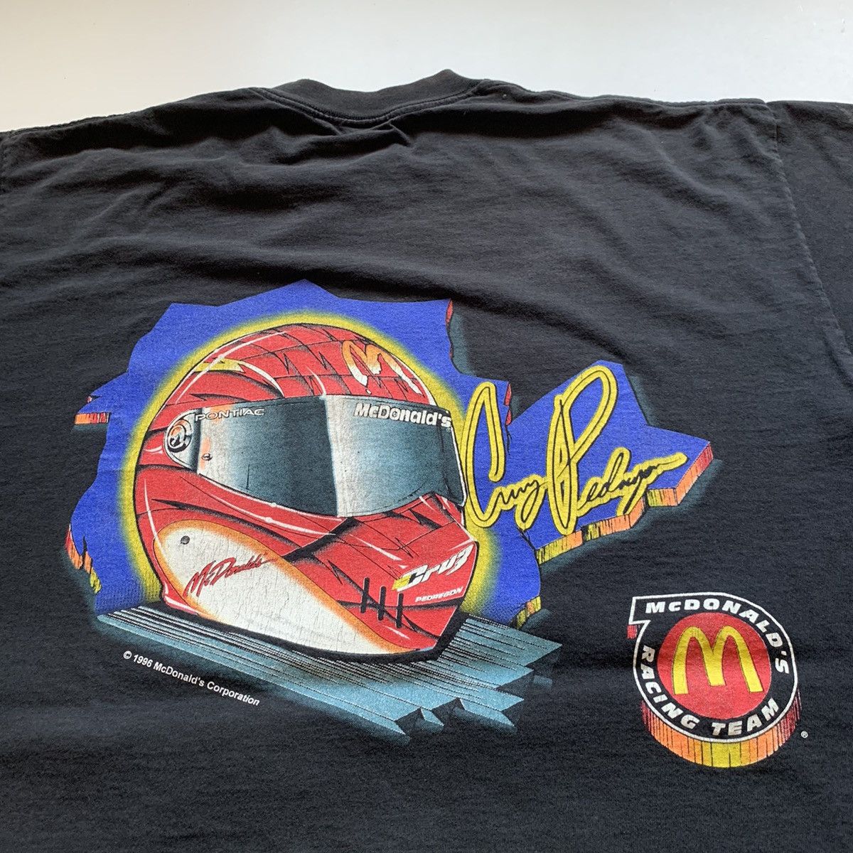 NASCAR × Vintage Vintage 90s NHRA Pedregon McDonald’s Racing Graphic T Shirt Size US XXL / EU 58 / 5 - 5 Thumbnail